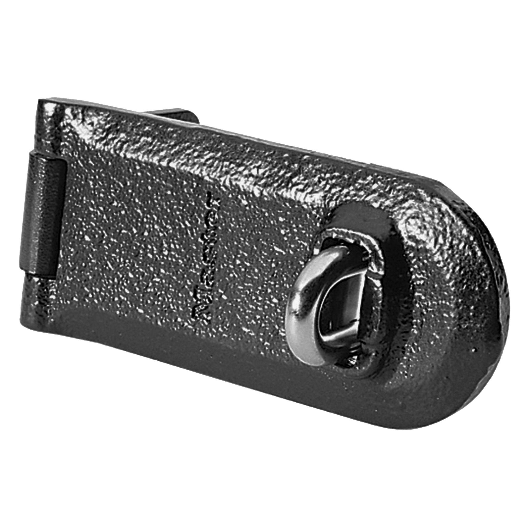 Master Lock Black Malleable iron Hasp & staple, (L)140mm (W)60mm