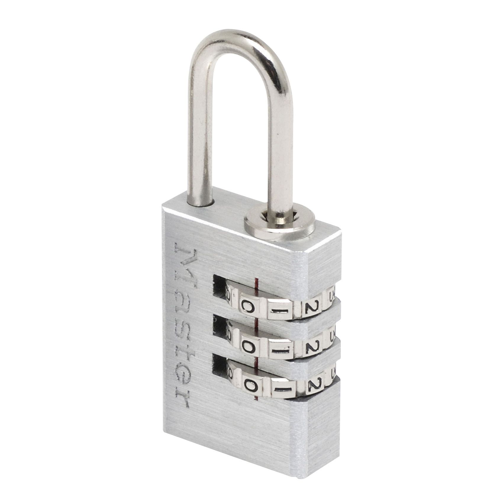 Master Lock Aluminium & Steel Combination Luggage Padlock (W)20mm
