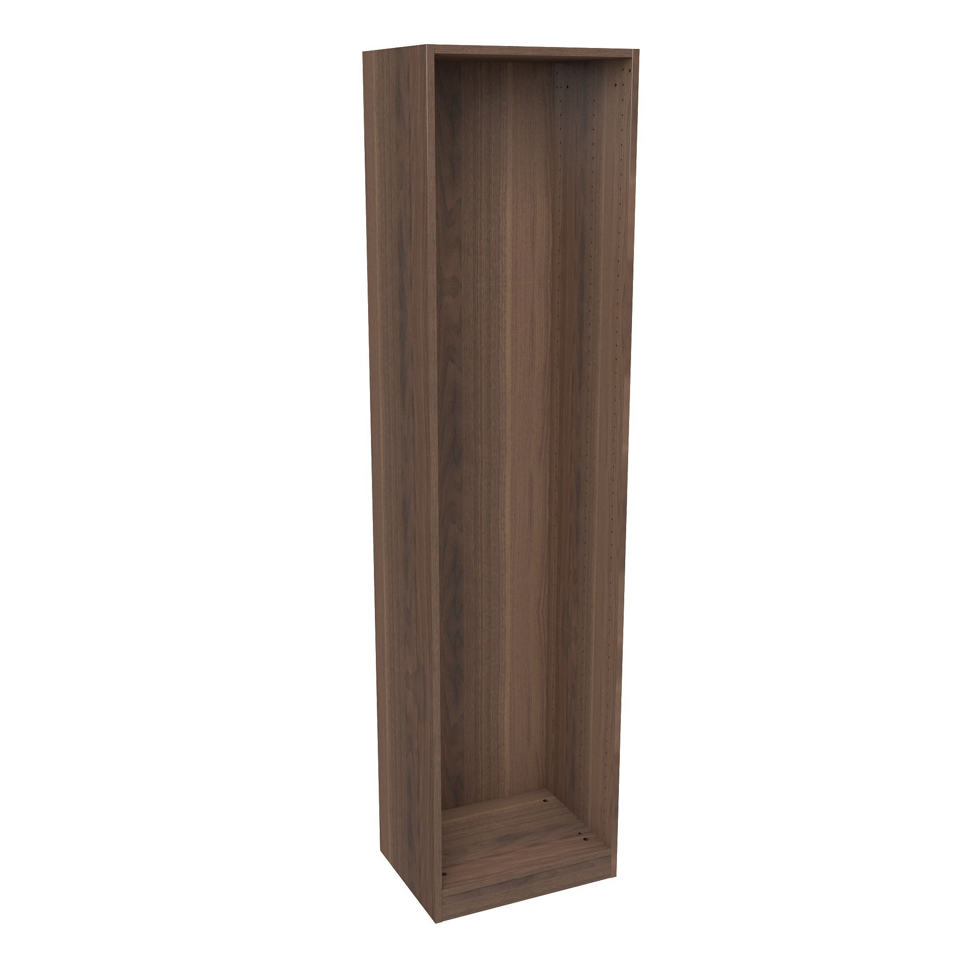 Form Darwin Walnut effect Wardrobe (H)2004mm (W)500mm (D)374mm