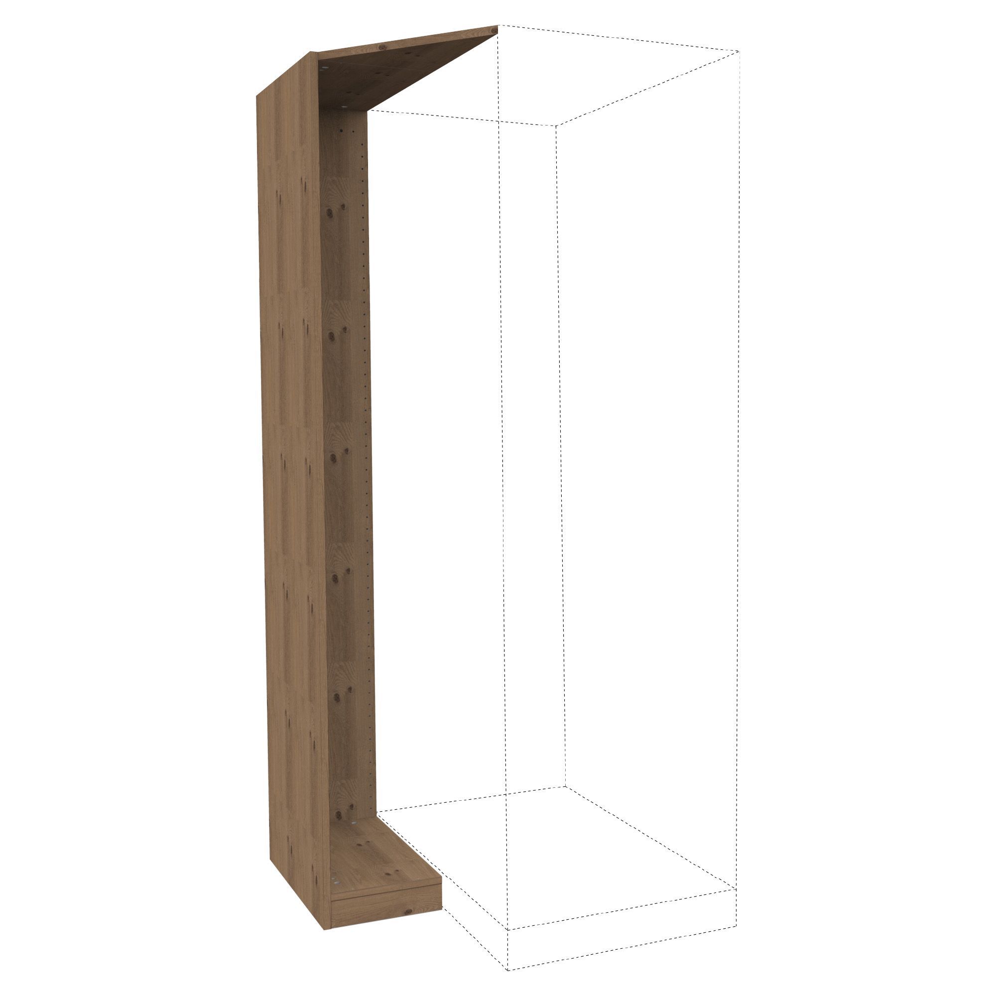 Form Darwin Modular Oak effect Corner cabinet kit (H ...