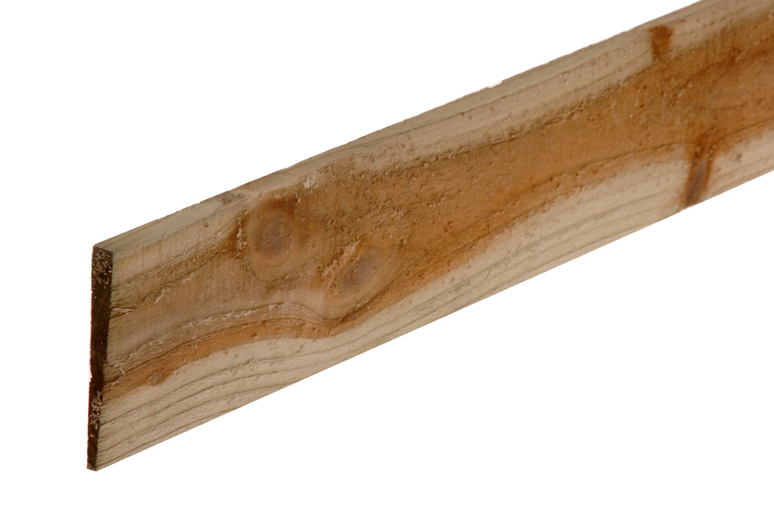 Blooma Pressure treated Timber Feather edge board (L)1.8m (W)125mm (T