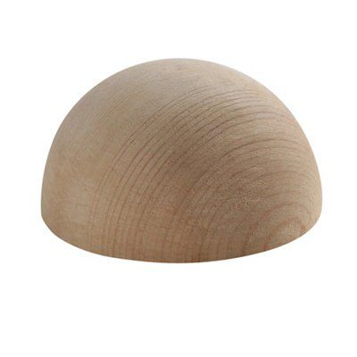 Cheshire Mouldings Natural Pine Handrail End Cap (L)30mm (H)65mm (W)59mm, Pack Of 2