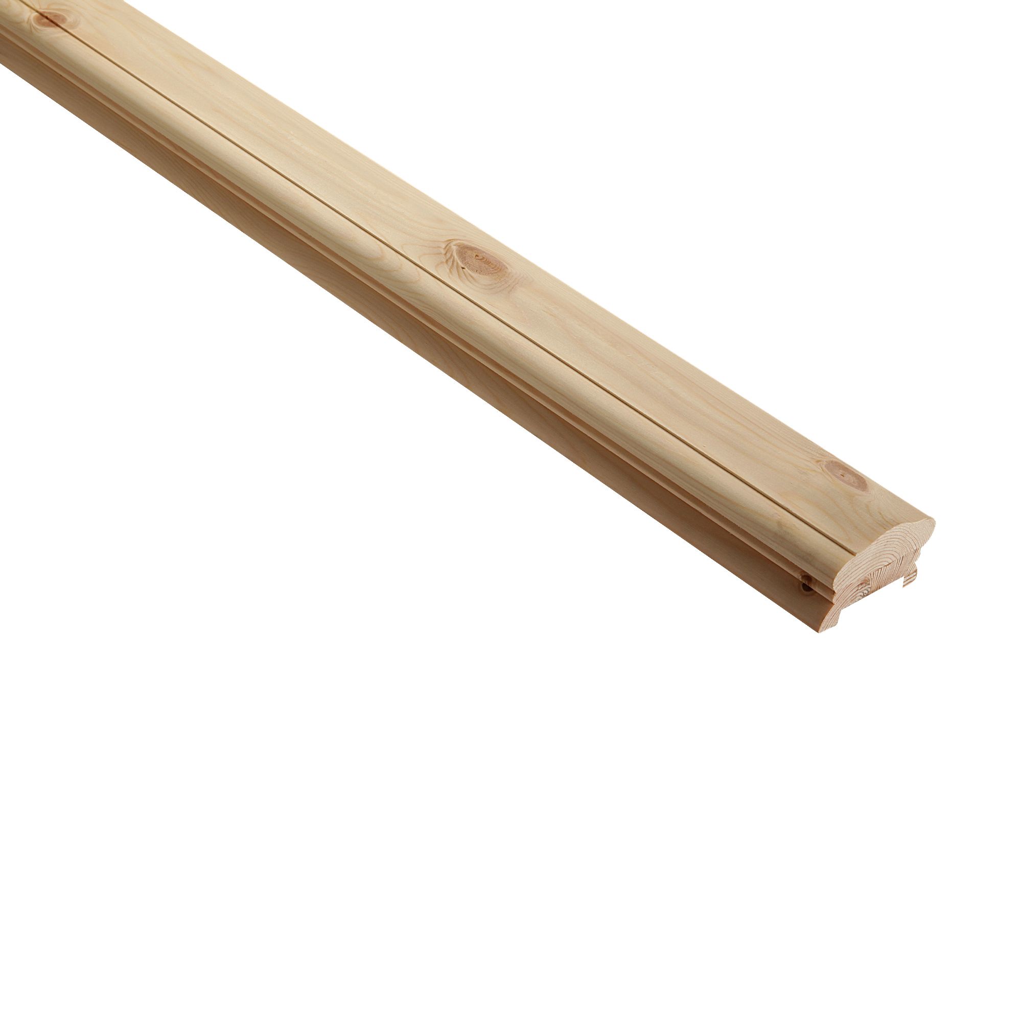 Cheshire Mouldings Colonial Pine 41mm Light Handrail, (L)4.2M (W)62mm
