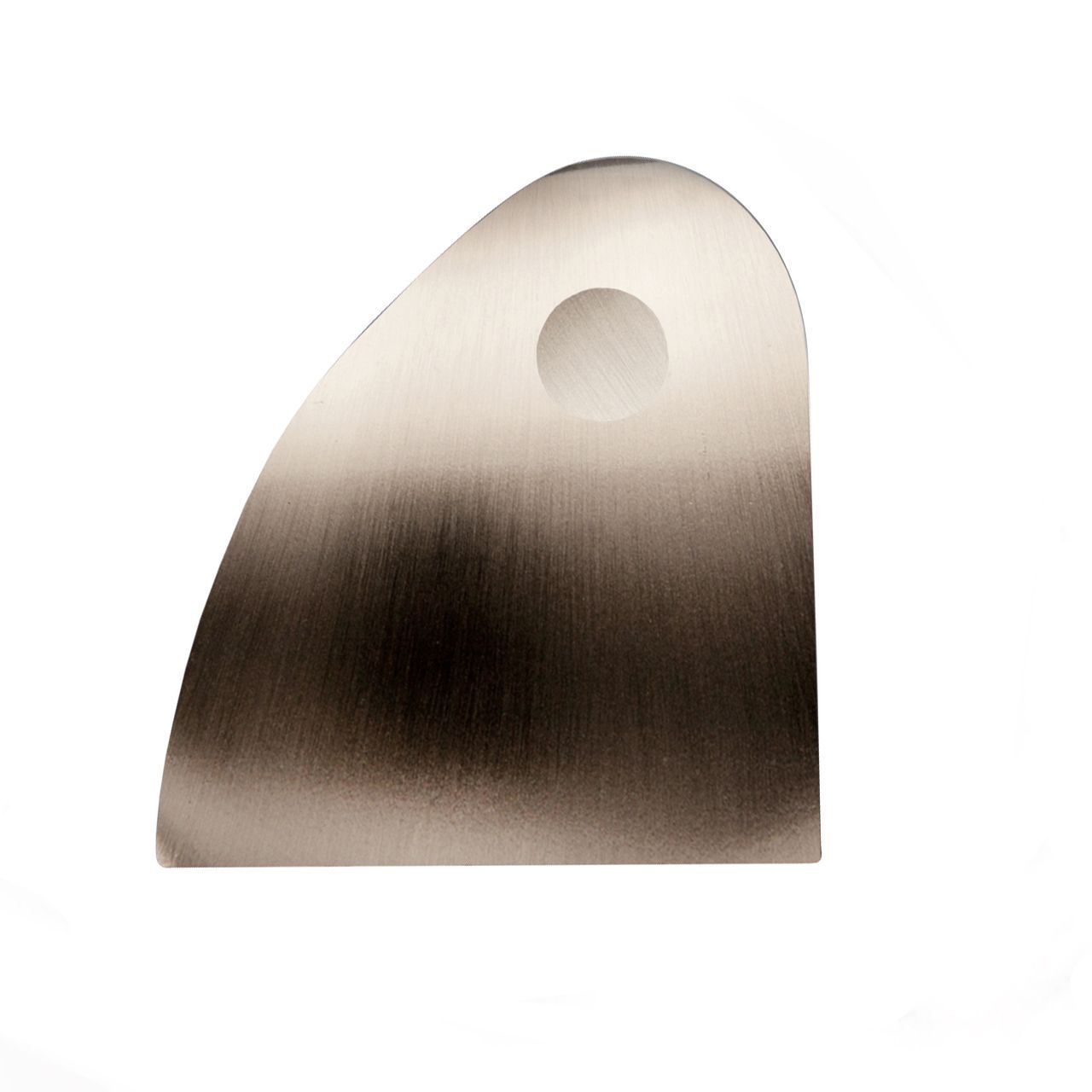 Axxys Brushed Nickel Effect Panel Bracket L 47mm H 44mm W 25mm