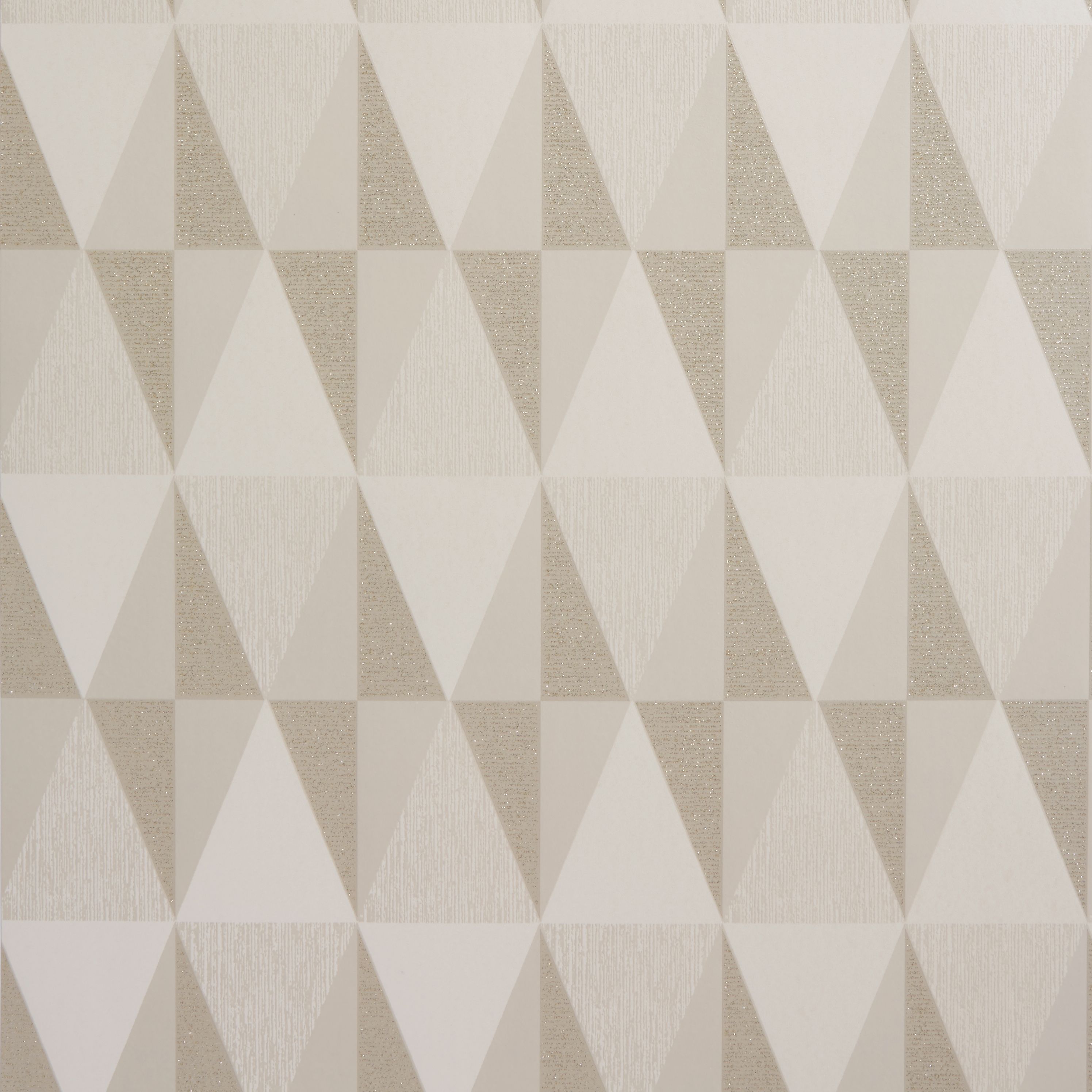 Colours Diamonds Taupe Geometric Glitter Effect Wallpaper | Departments ...