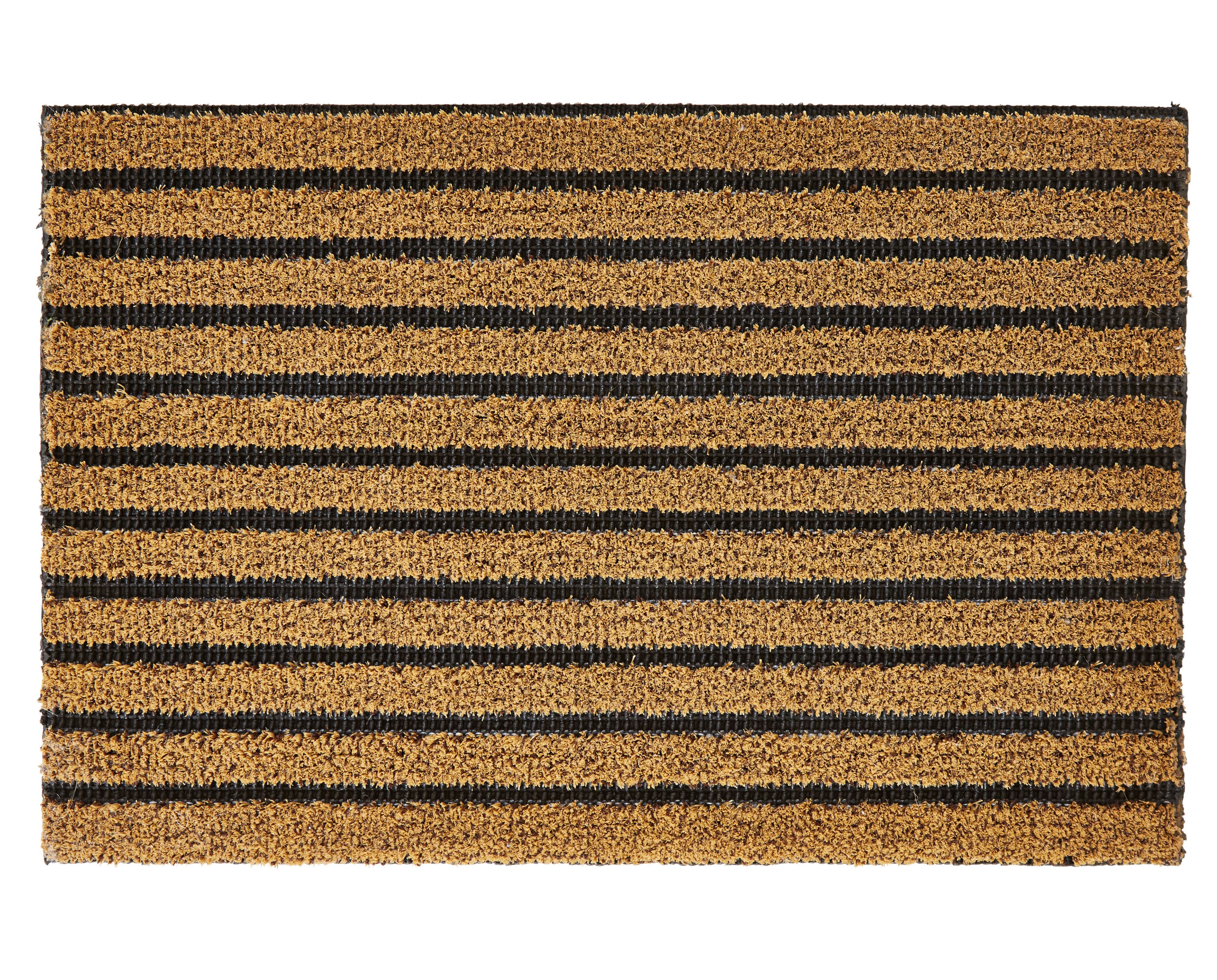 Diall Natural Ribbed Polypropylene Door mat (L)600mm (W)400mm