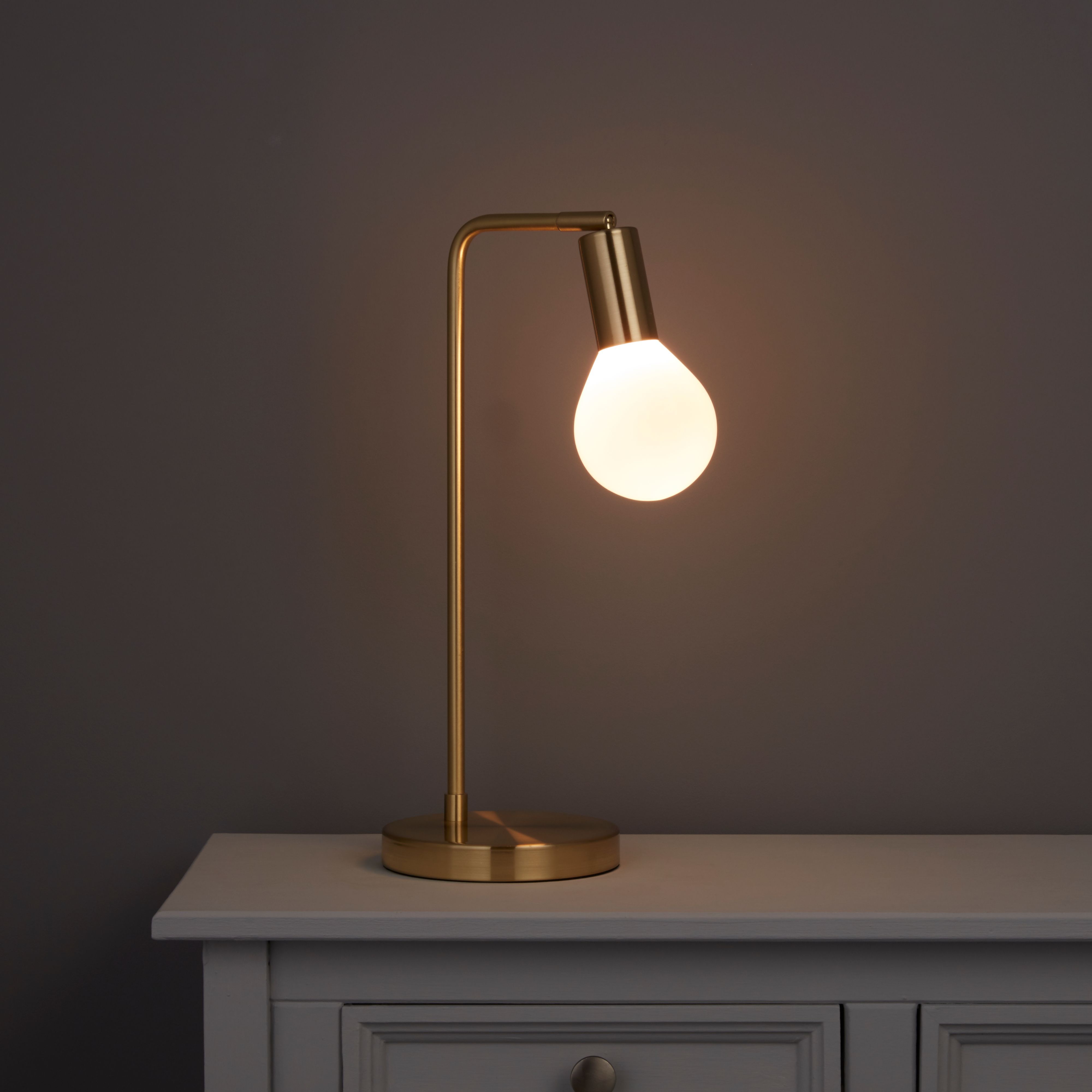 gold bedside lamp