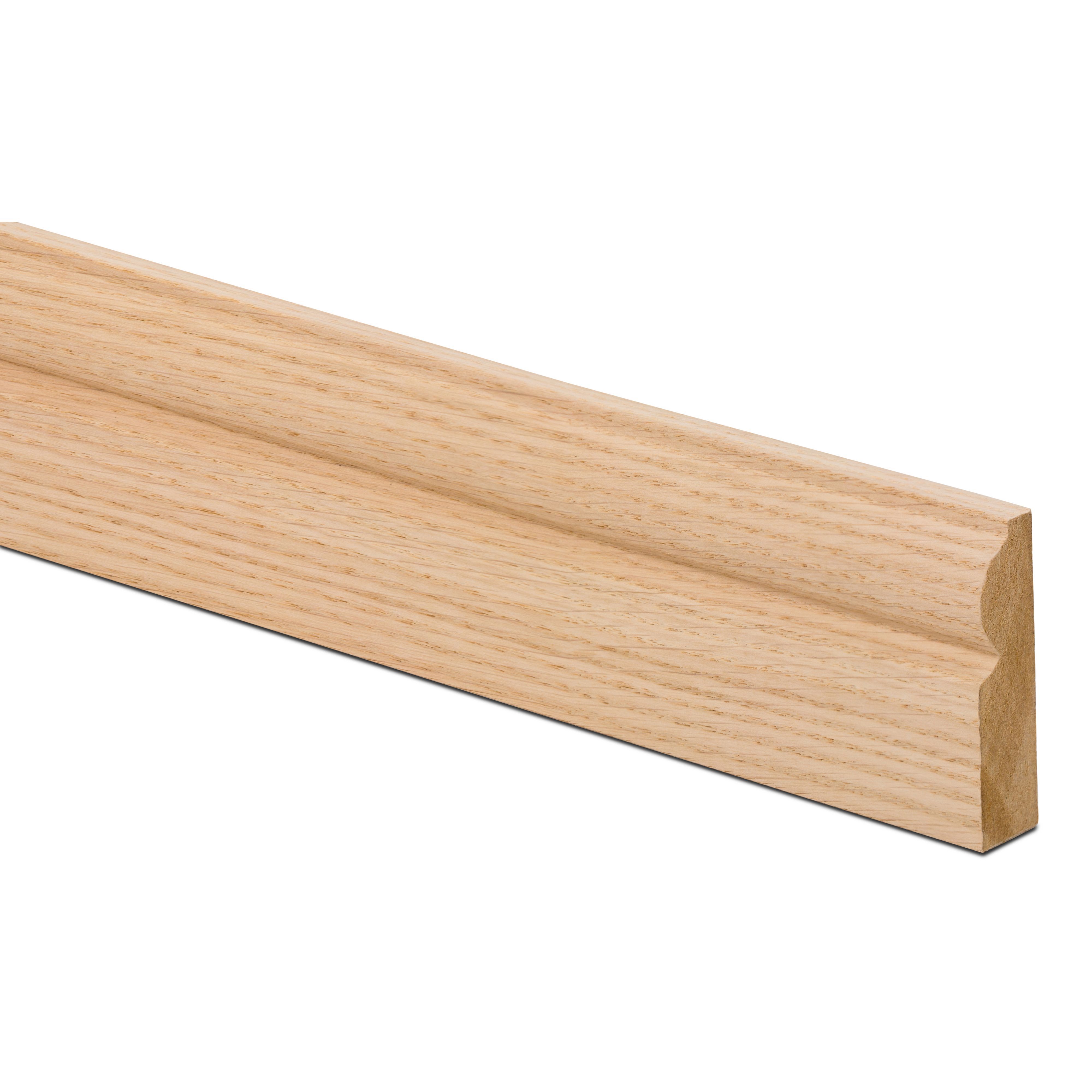 Oak veneer Torus Moulding (L)2.1m (W)69mm (T)18mm, Pack of 5