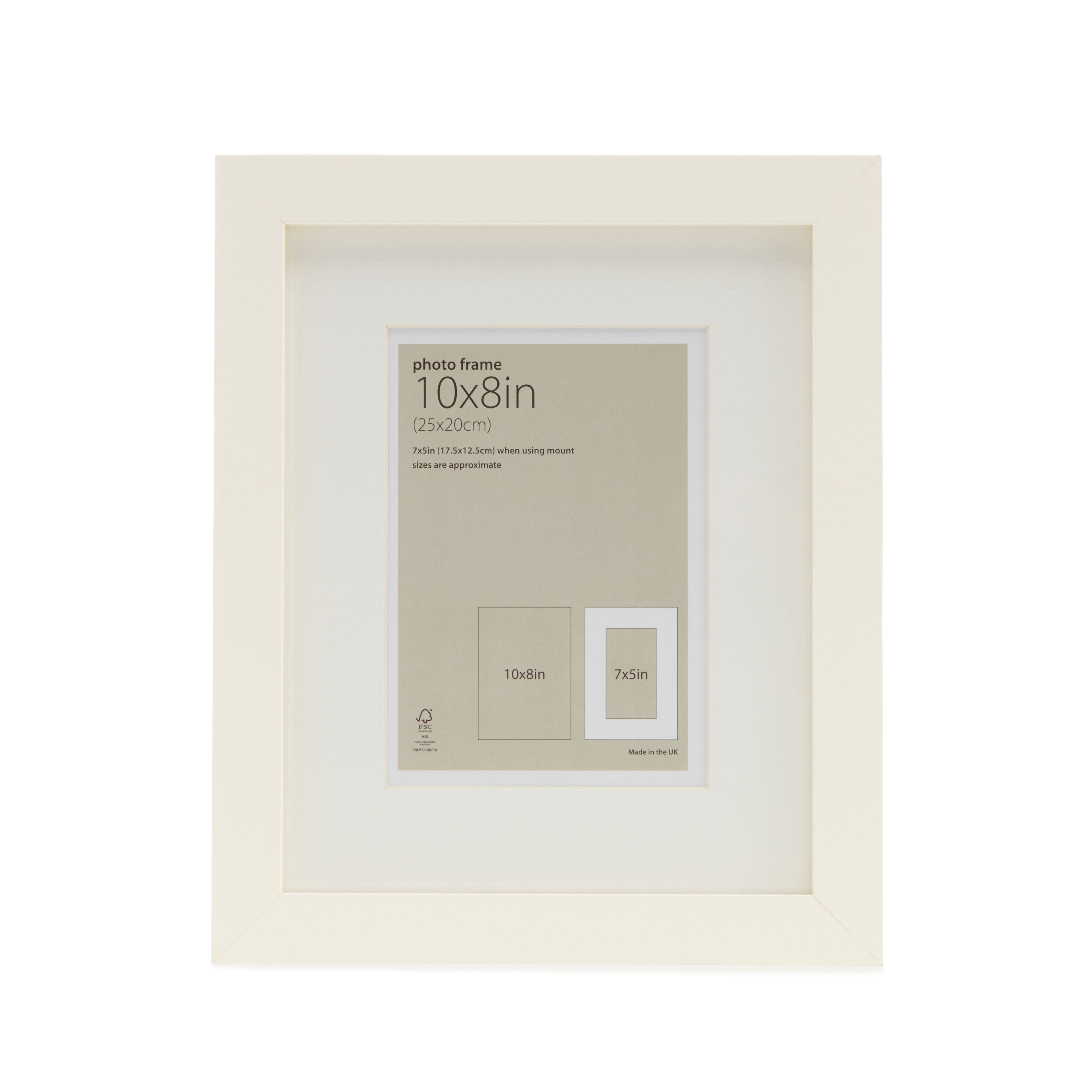 Cream Single Picture frame (H)29cm x (W)24cm Departments DIY at B&Q