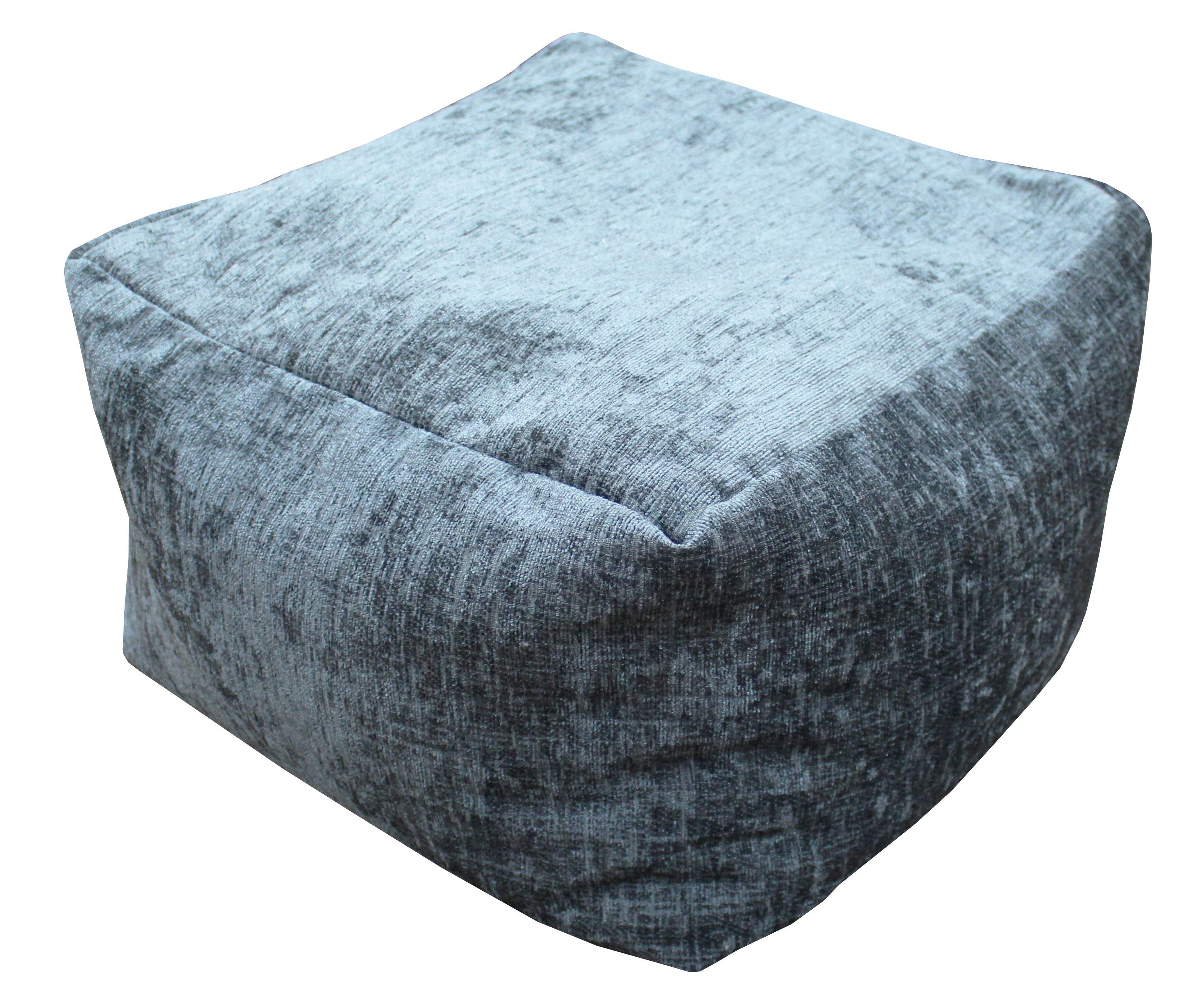Elite Plain Charcoal Bean bag cube Departments DIY at B&Q
