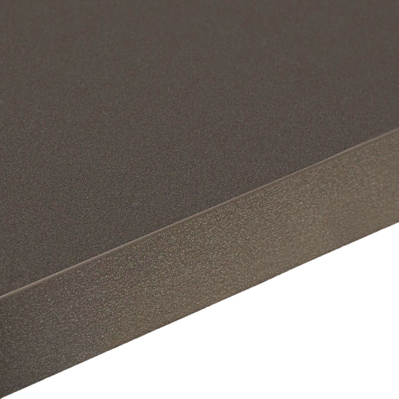 38mm Edurus Zinc Black Matt Square Edge Worktop (L)3600mm (D)600mm Departments TradePoint