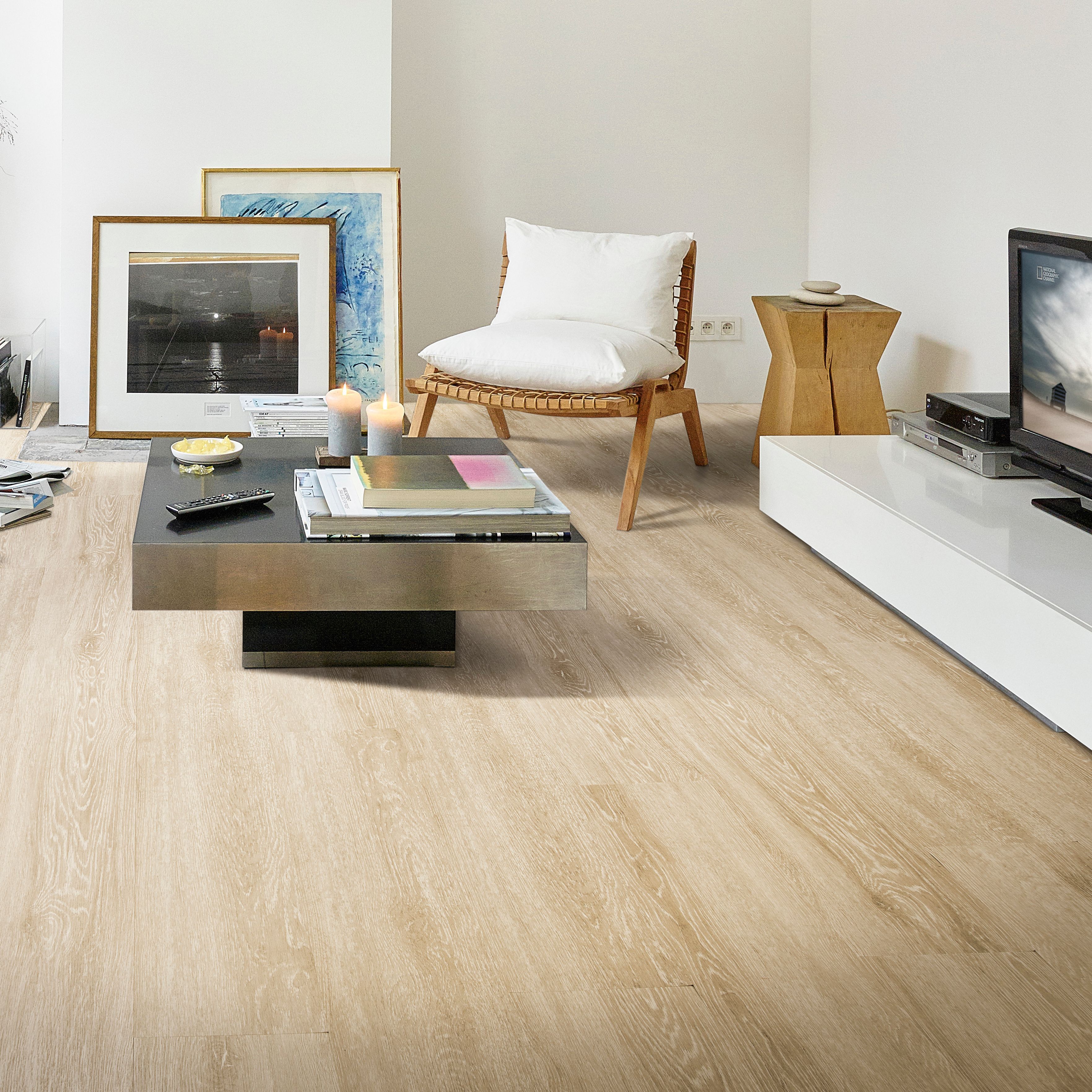 White Oak Vinyl Wide Plank Flooring - Image to u