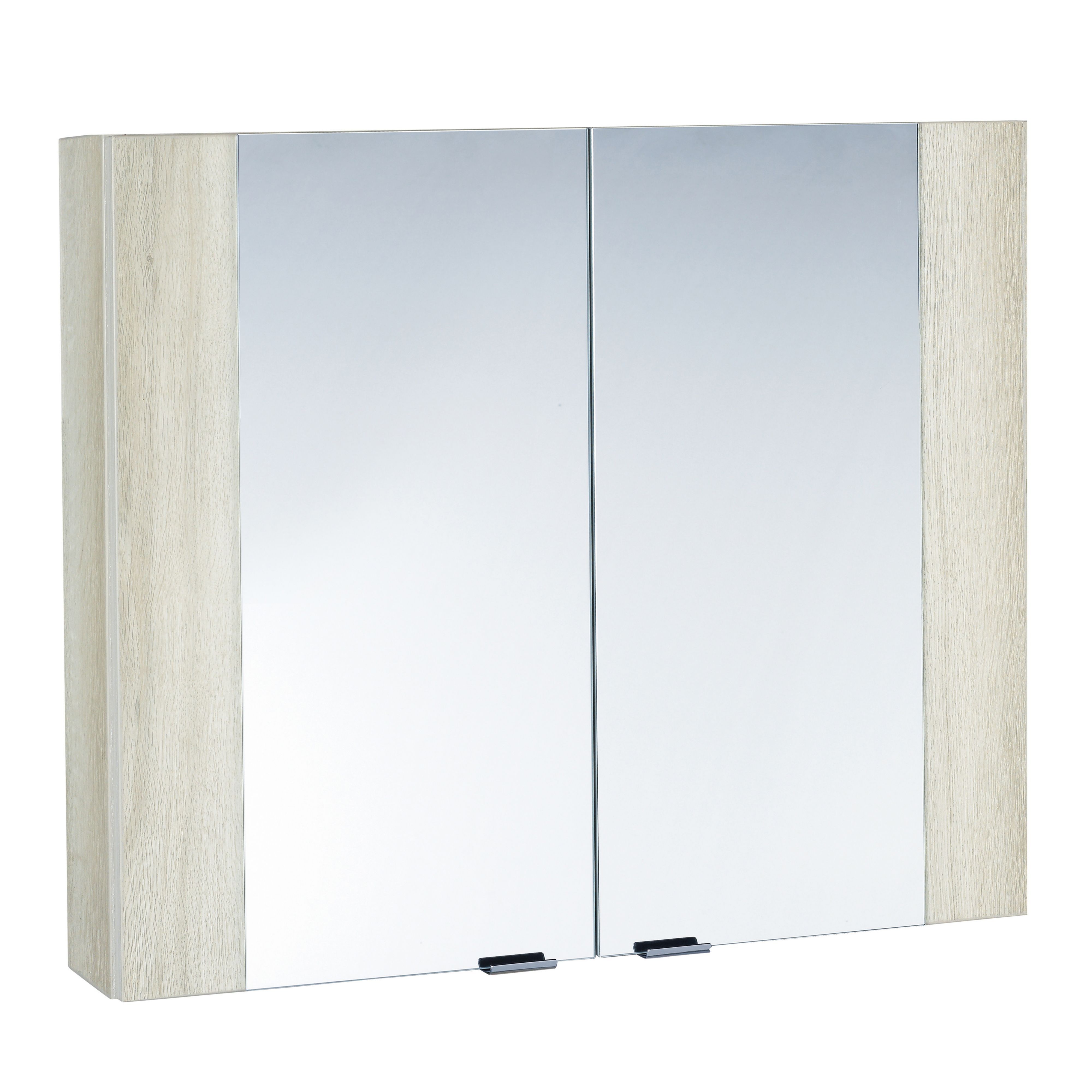 Cooke & Lewis Lesina Single Door White Mirror Cabinet | Departments ...