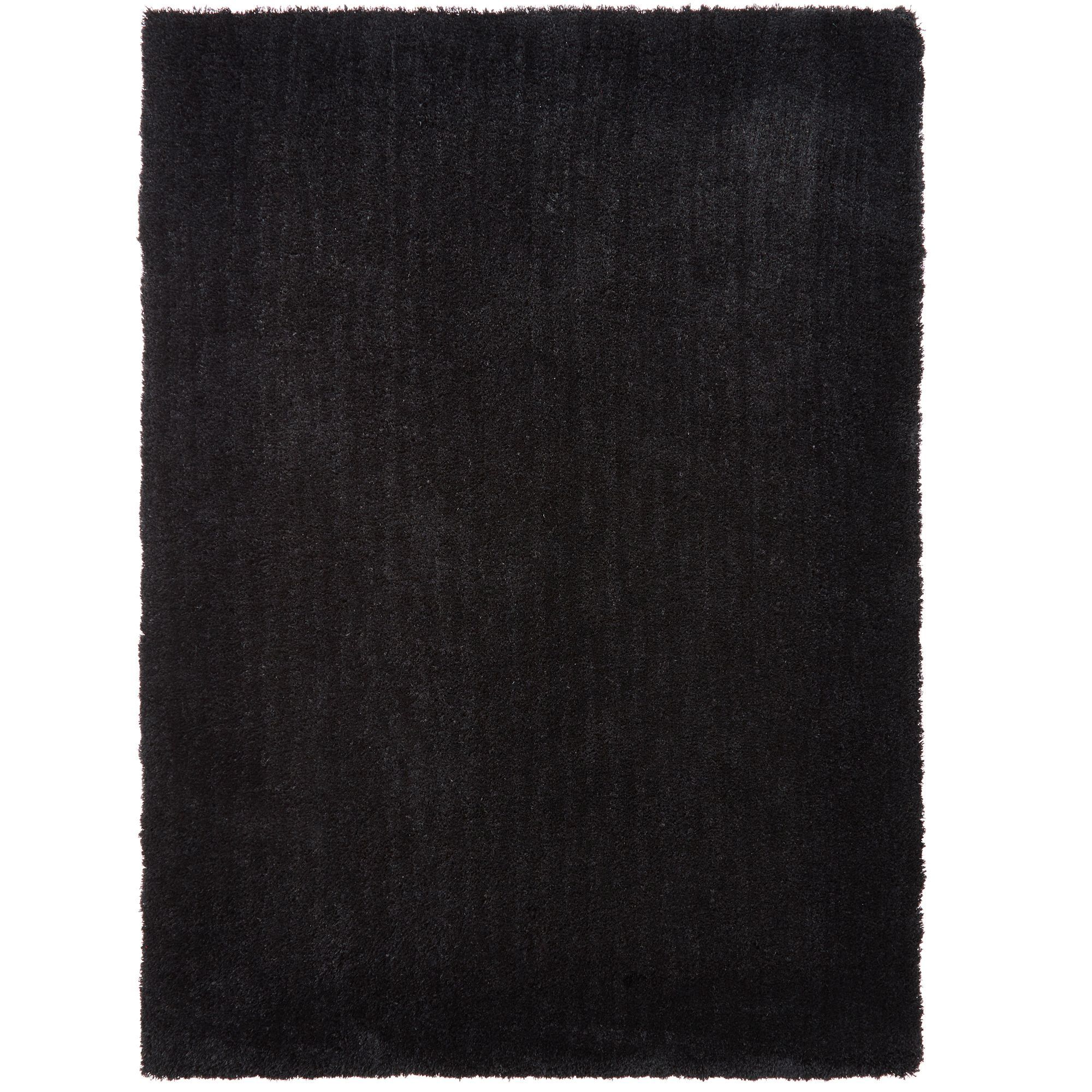Colours Oriana Plain Black Rug (L)2.3m (W)1.6m Departments DIY at B&Q