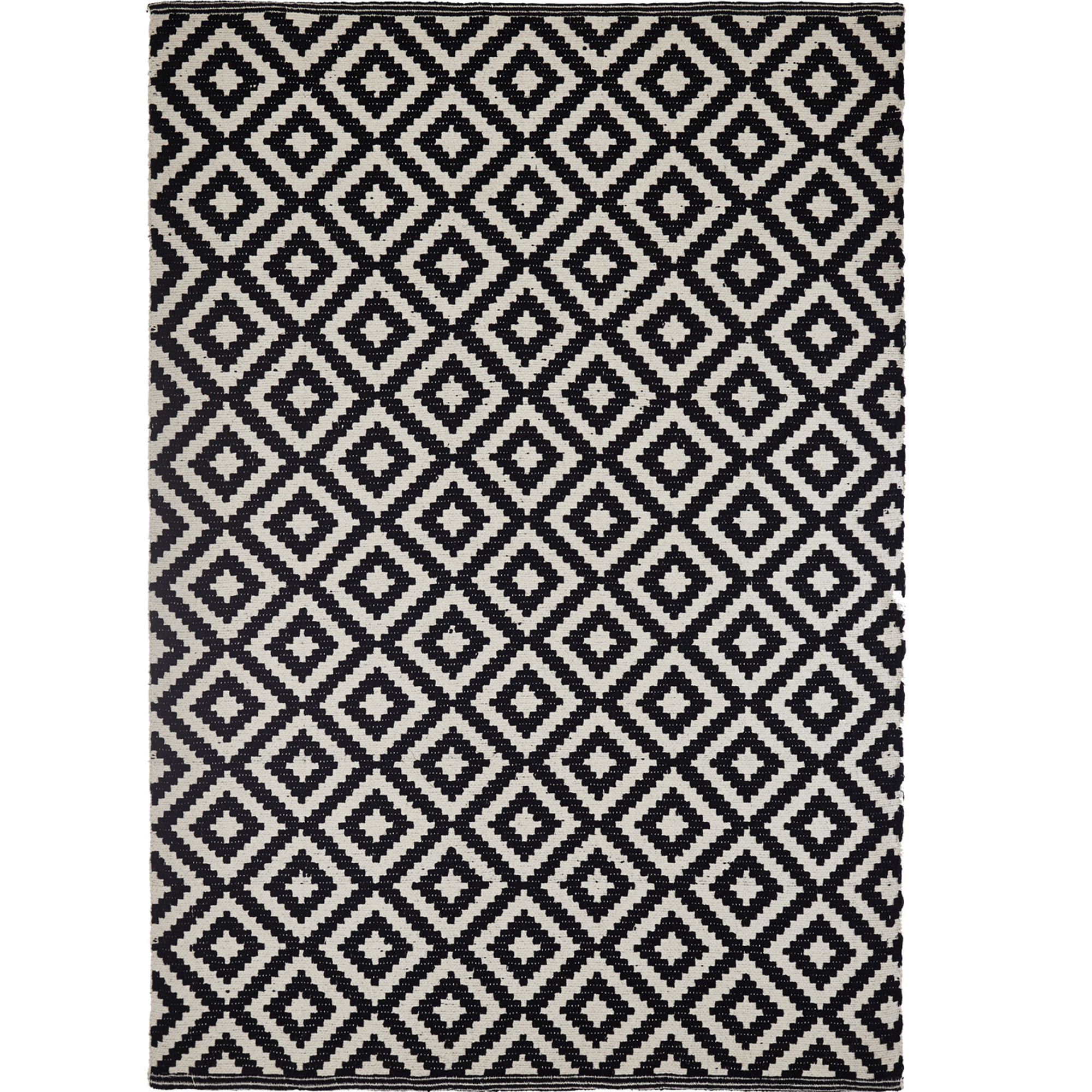 Colours Harrietta Black & white Geometric Rug (L)2.3m (W)1.6 m