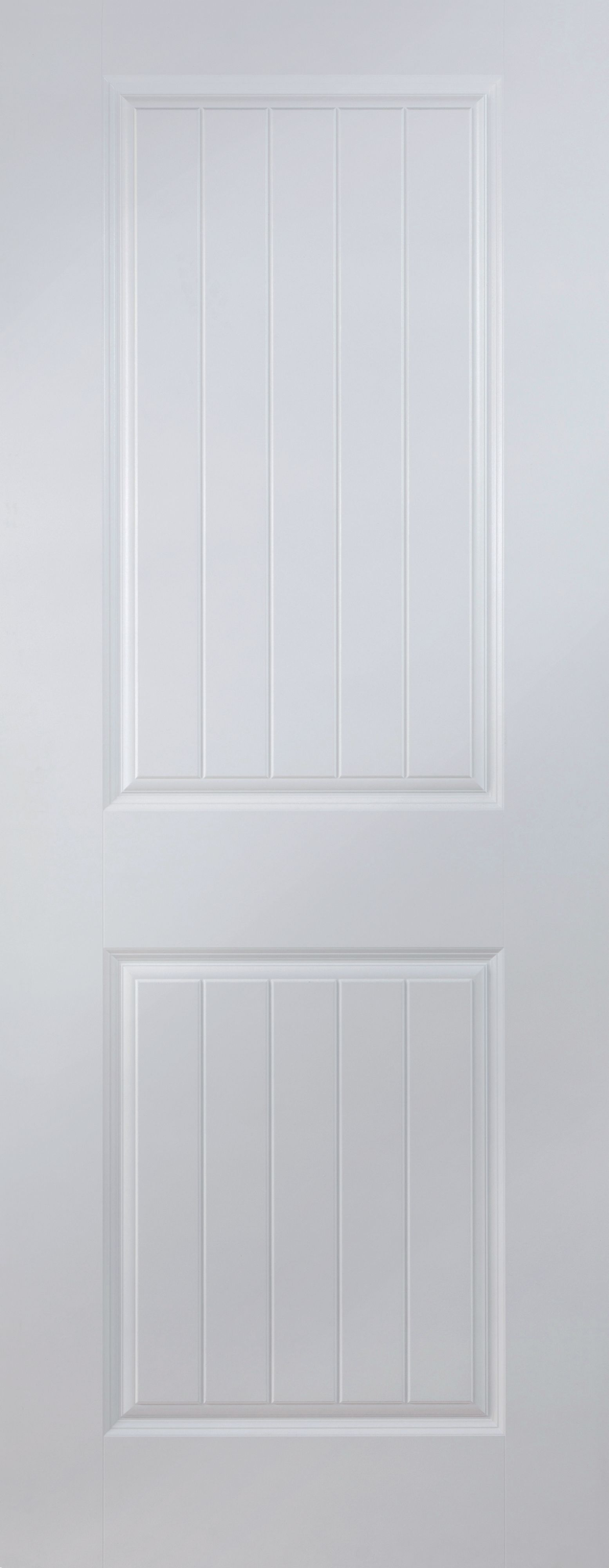 Cottage 2 Panel Primed White Smooth Internal Standard Door, (H)1981mm ...