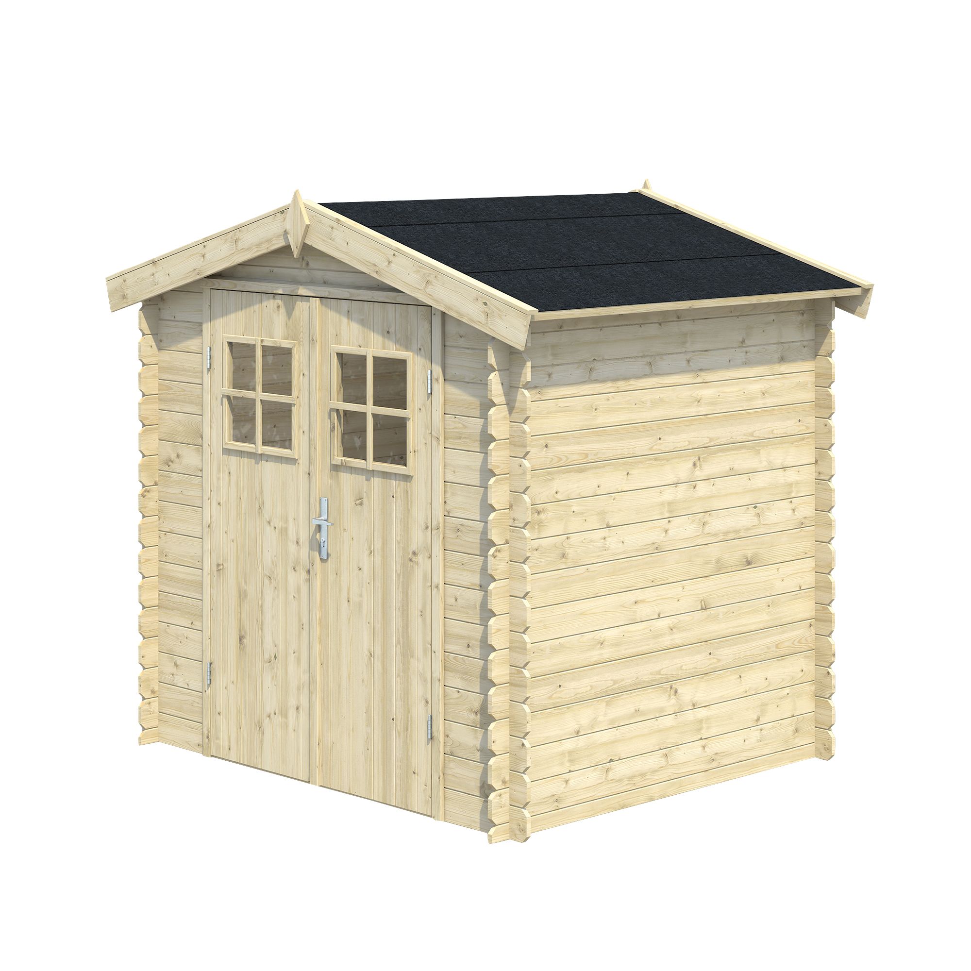 6x5 MOKAU Apex roof Tongue & groove Wooden Shed with floor ...