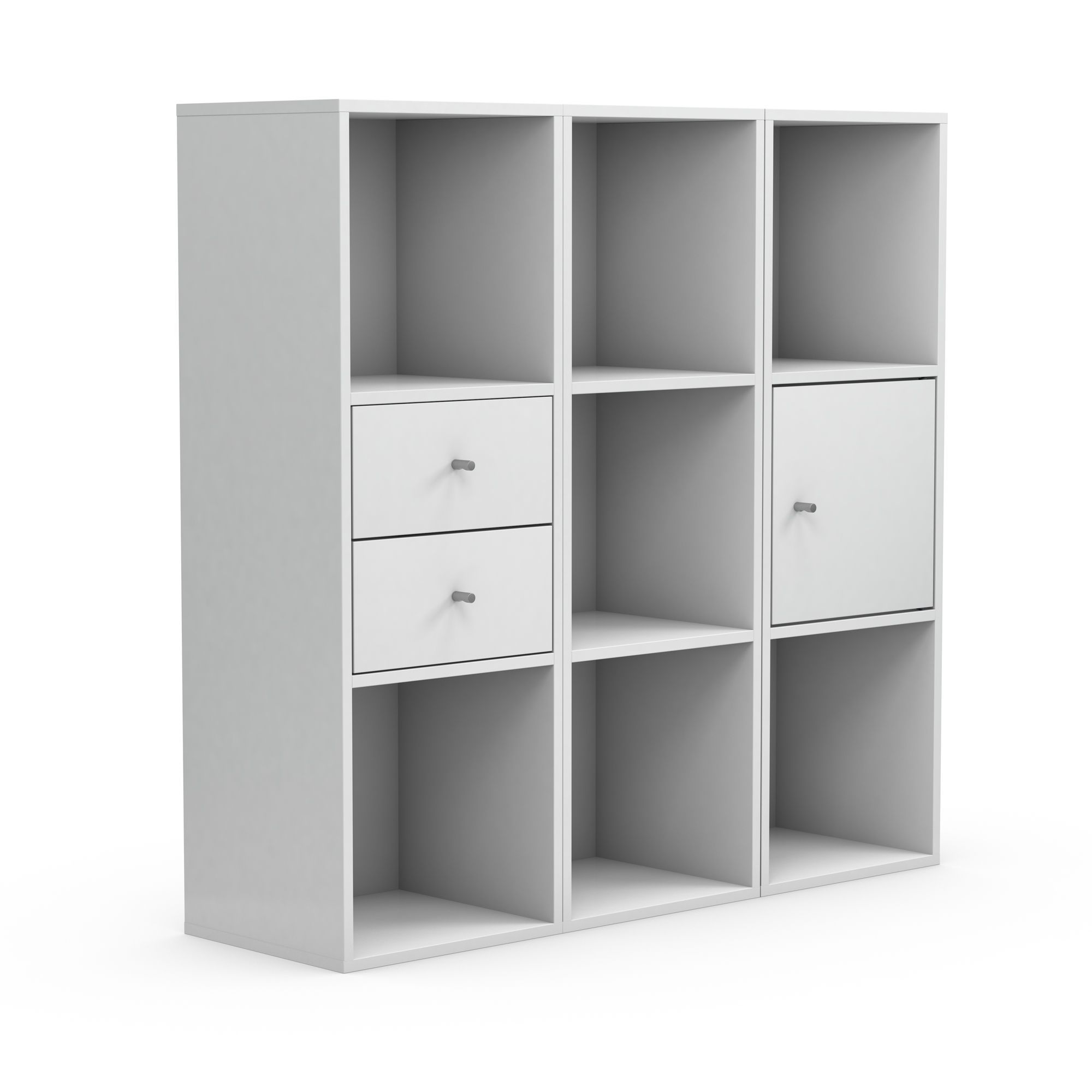 Form Konnect White Storage unit (H)1032mm (W)1056mm, Set of 8 Departments DIY at B&Q