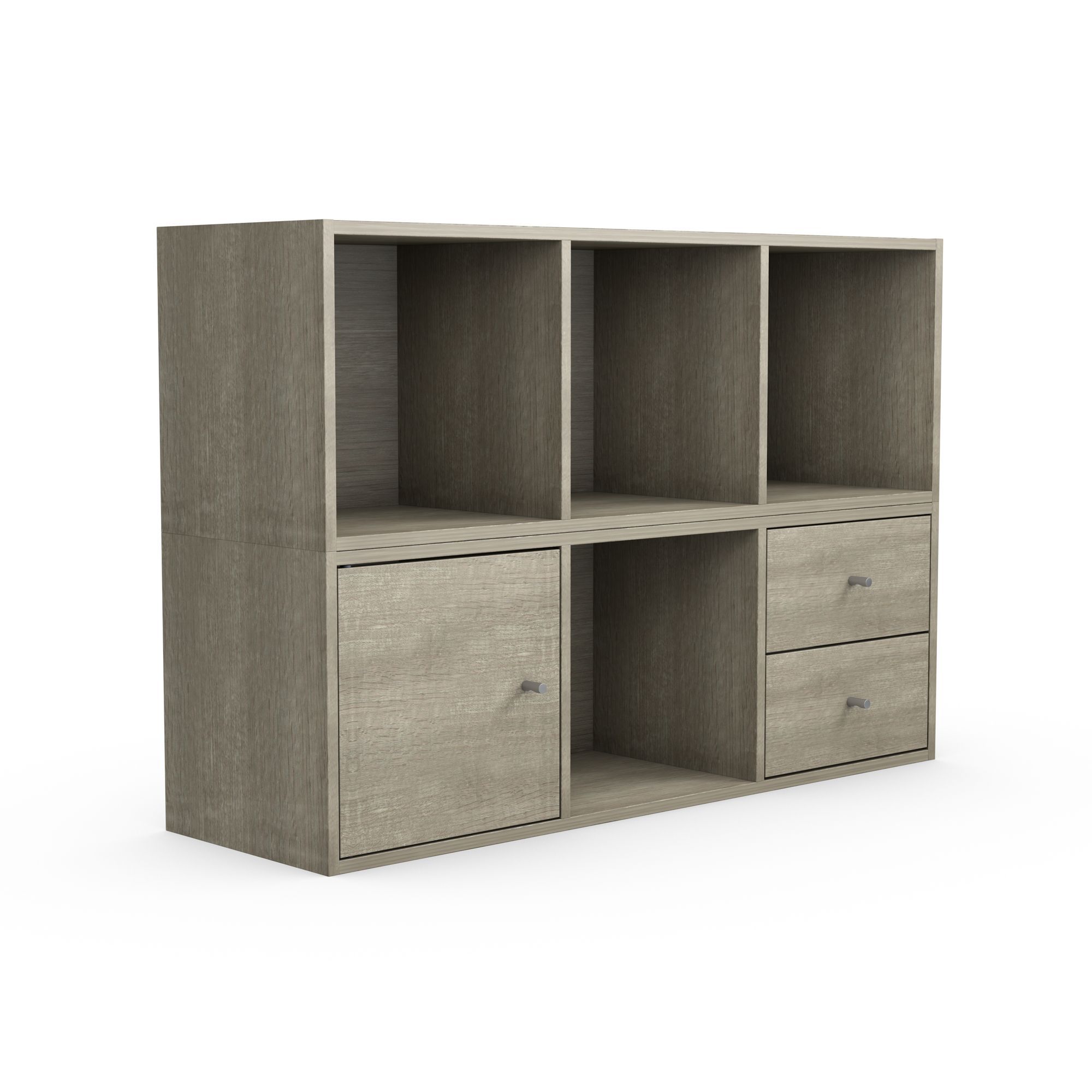 Form Konnect Grey Oak effect Storage unit (H)704mm (W ...