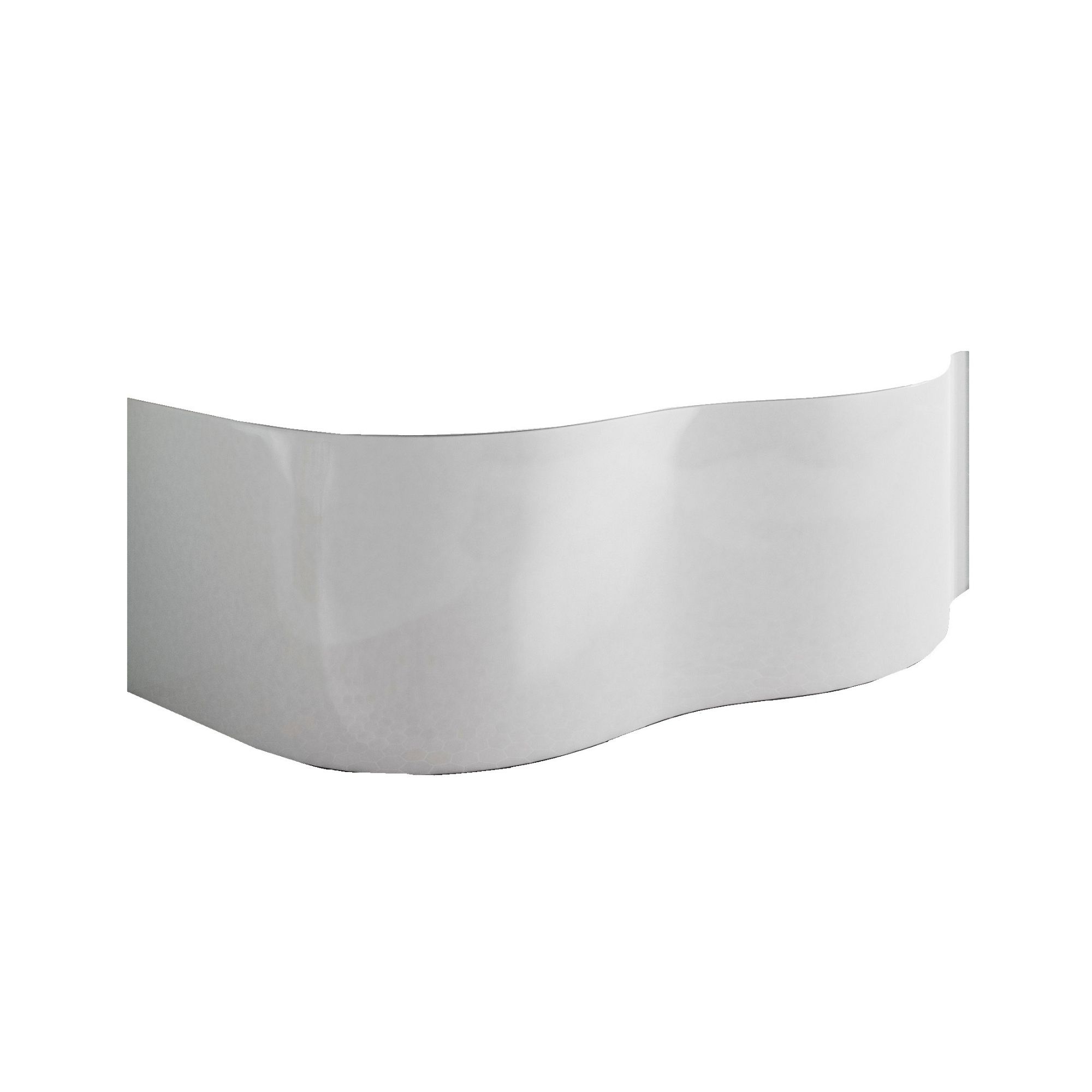 Cooke & Lewis Quebec White Universal Curved Bath front panel (W)1500mm ...