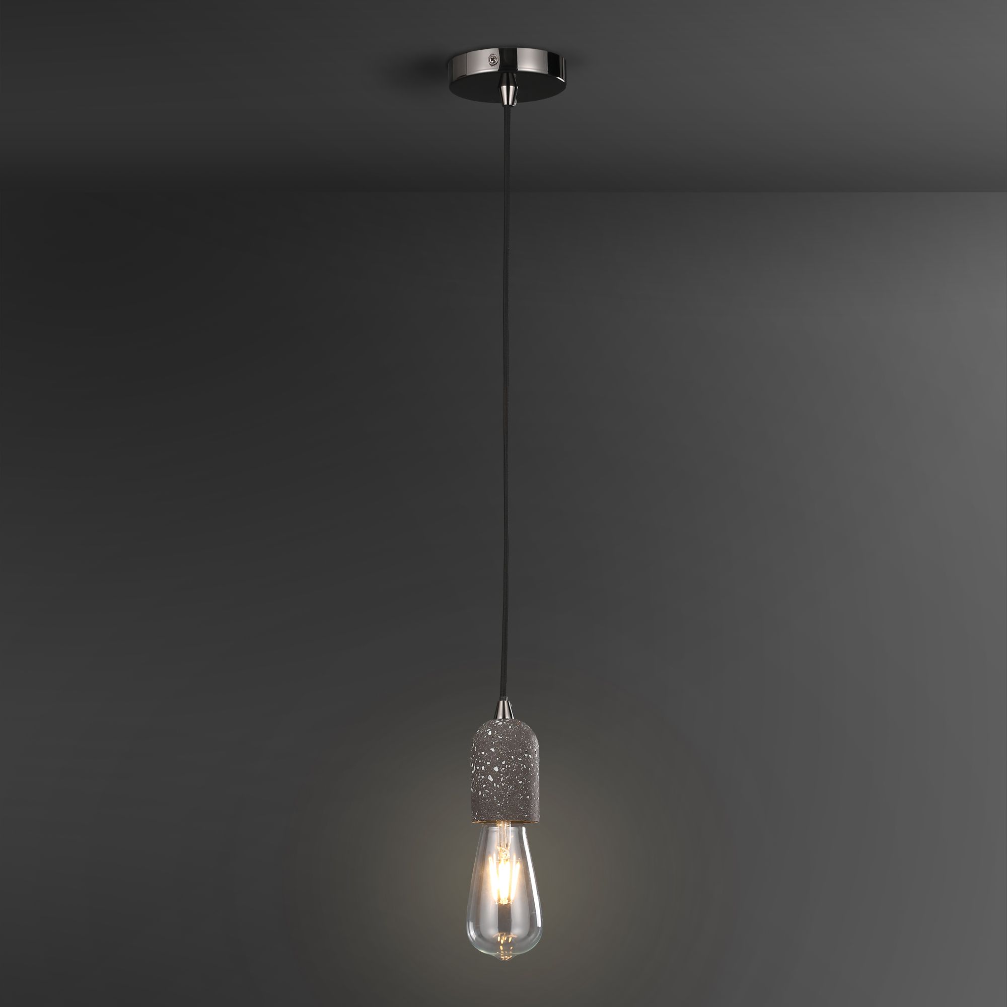 Grey Pendant Ceiling light | Departments | DIY at B&Q