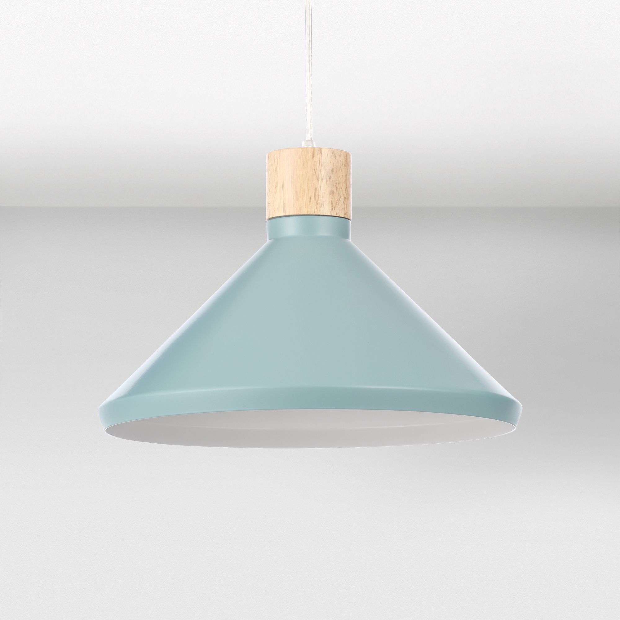 Colours Selma Gloss Teal Cone Light Shade D 350mm Departments Diy At B Q