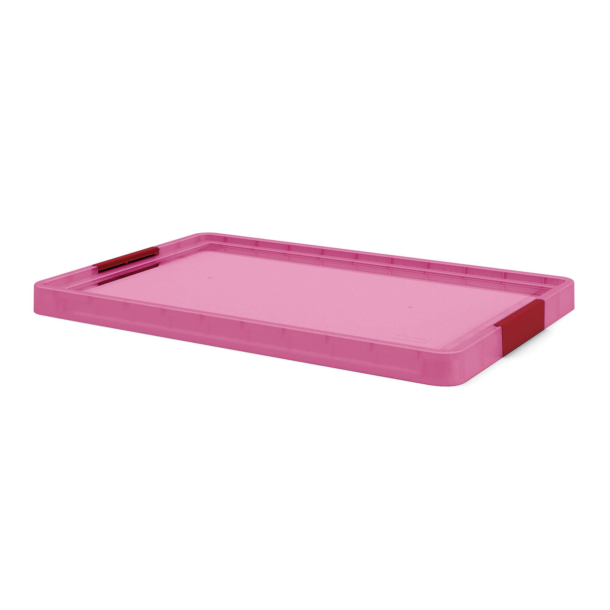 Xago Heavy duty Fuchsia Plastic box lid for 51L & 68L boxes ...