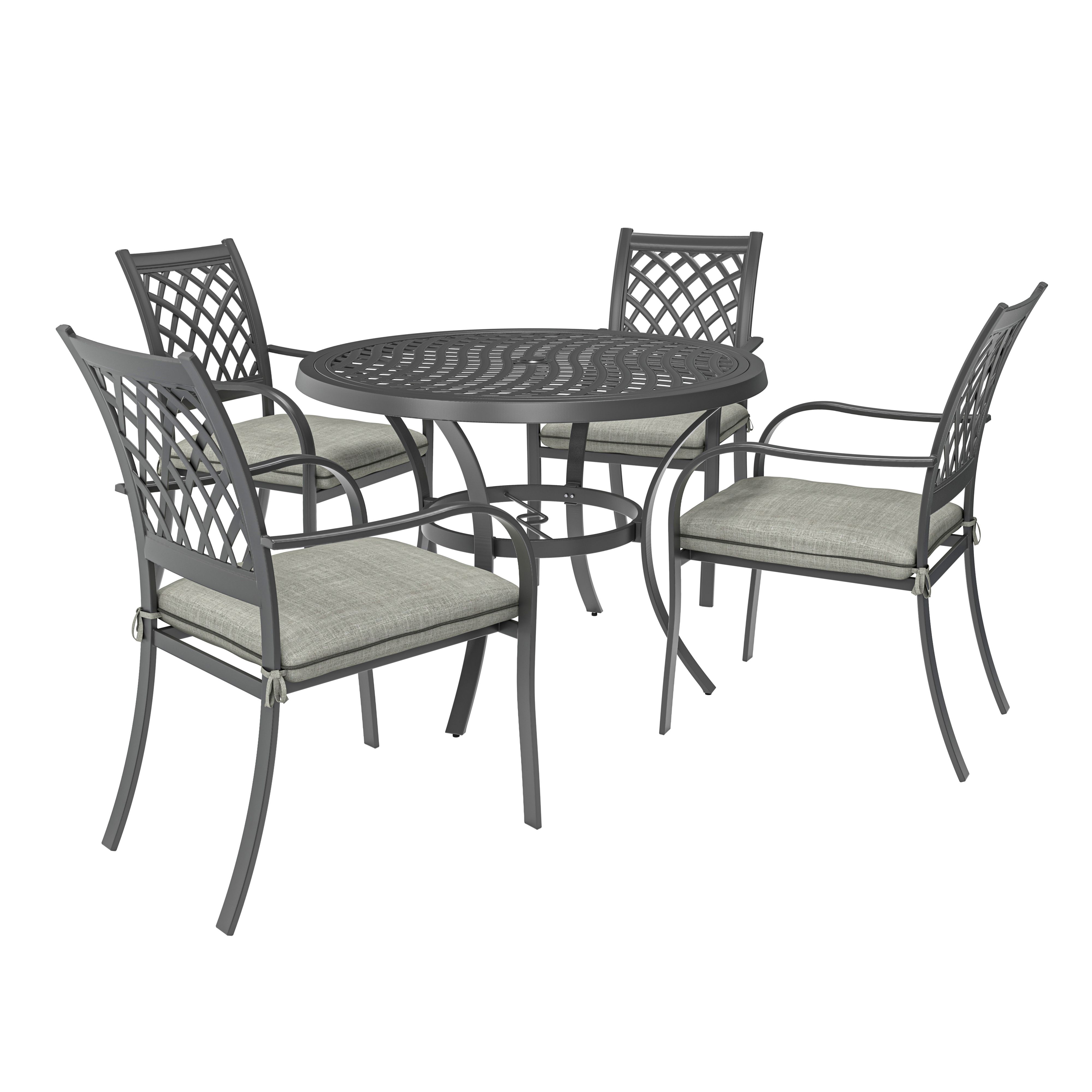 Carambole Metal 4 seater Dining set | Departments | DIY at B&Q