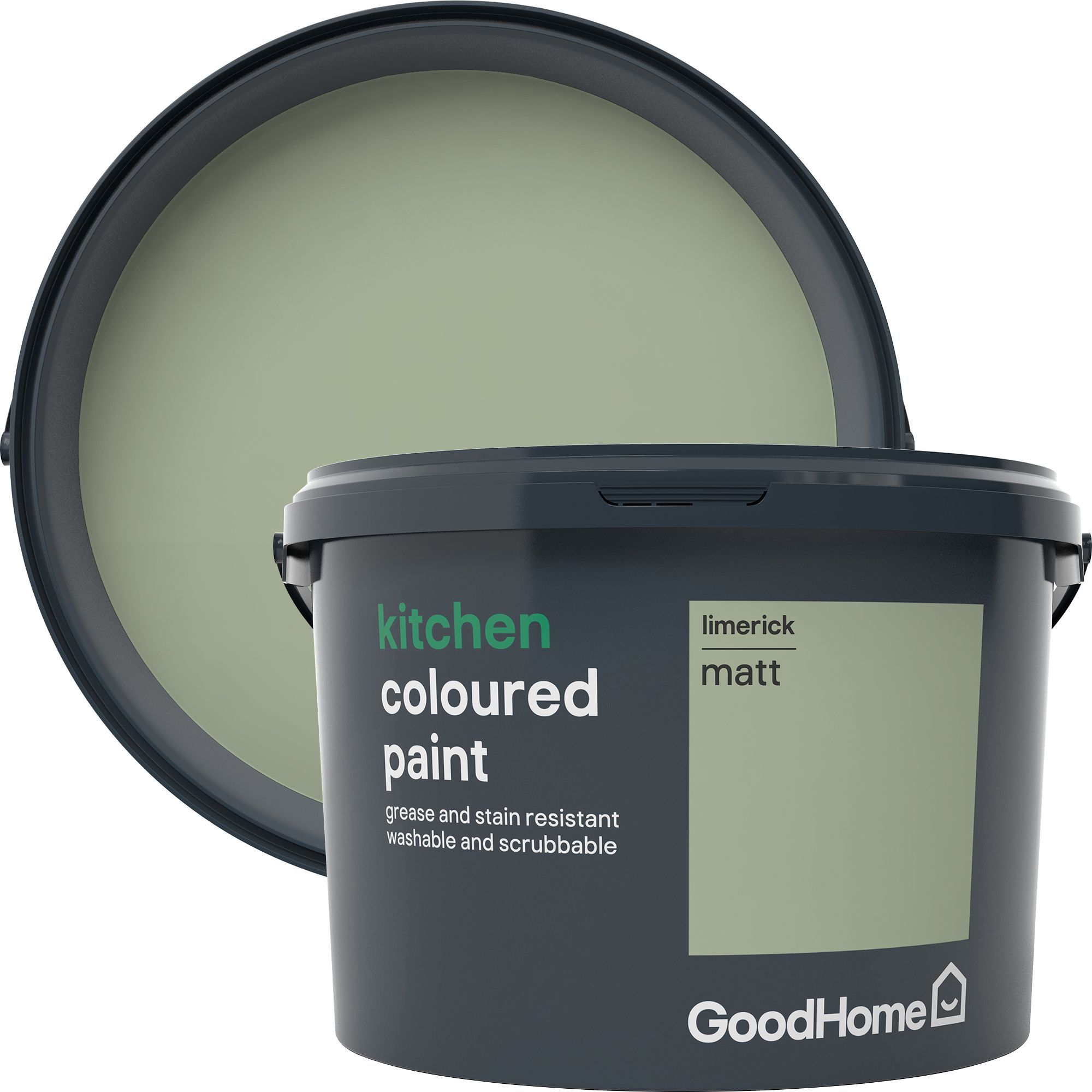 GoodHome Kitchen Limerick Matt Emulsion paint 2.5 Departments DIY