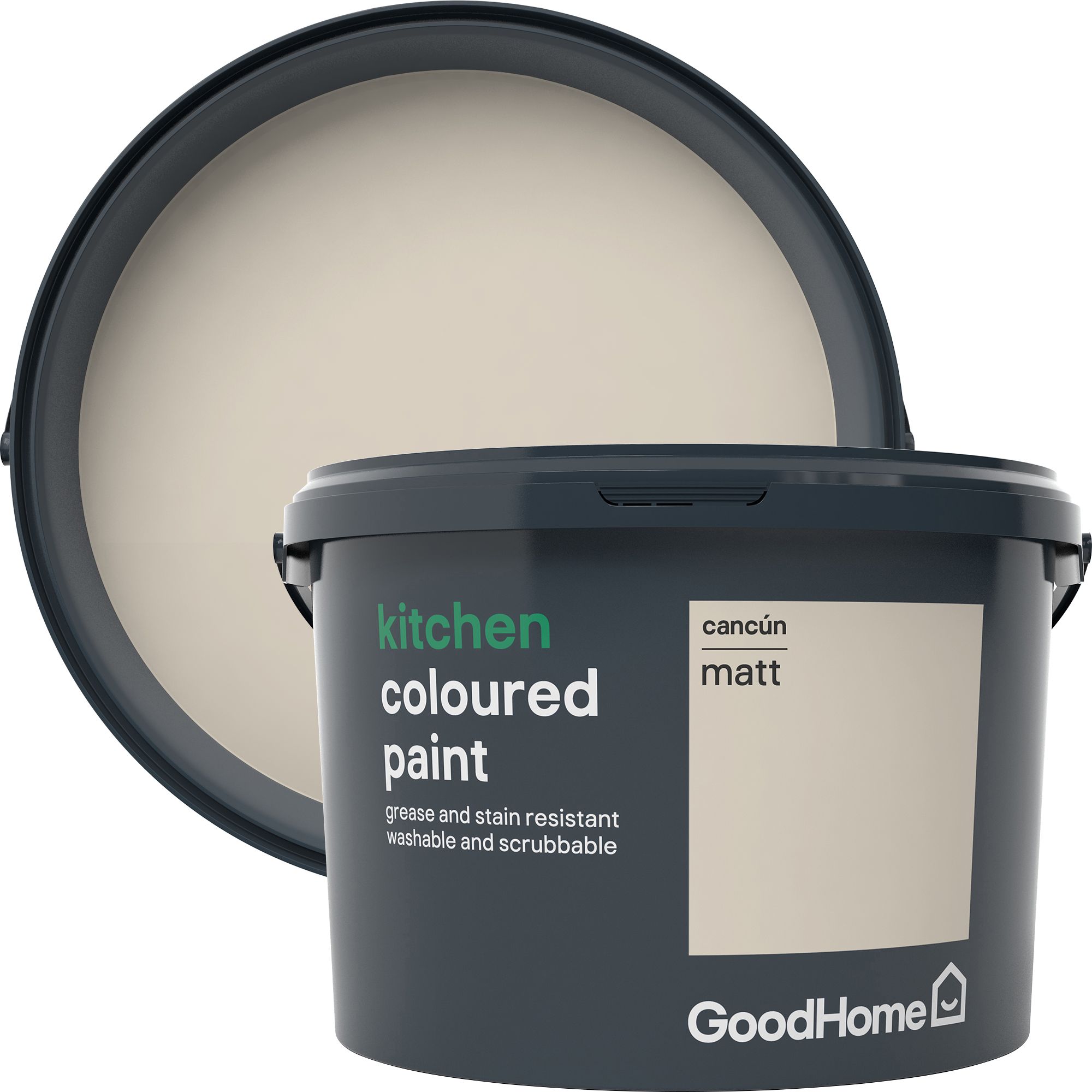 GoodHome Kitchen Cancun Matt Emulsion paint 2.5L Departments DIY at B&Q