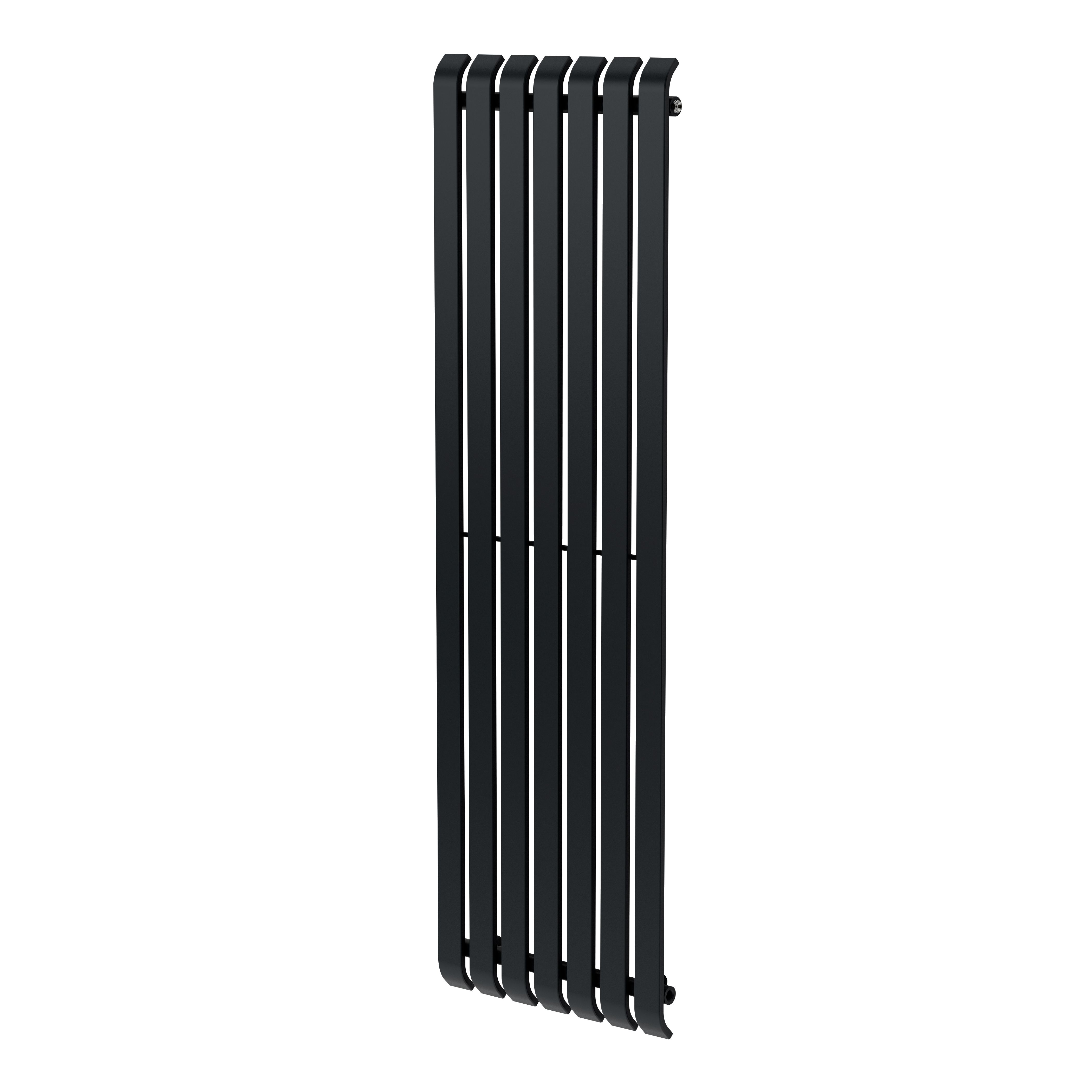 GoodHome Wilsona Vertical Designer Radiator Anthracite Painted (H)1800