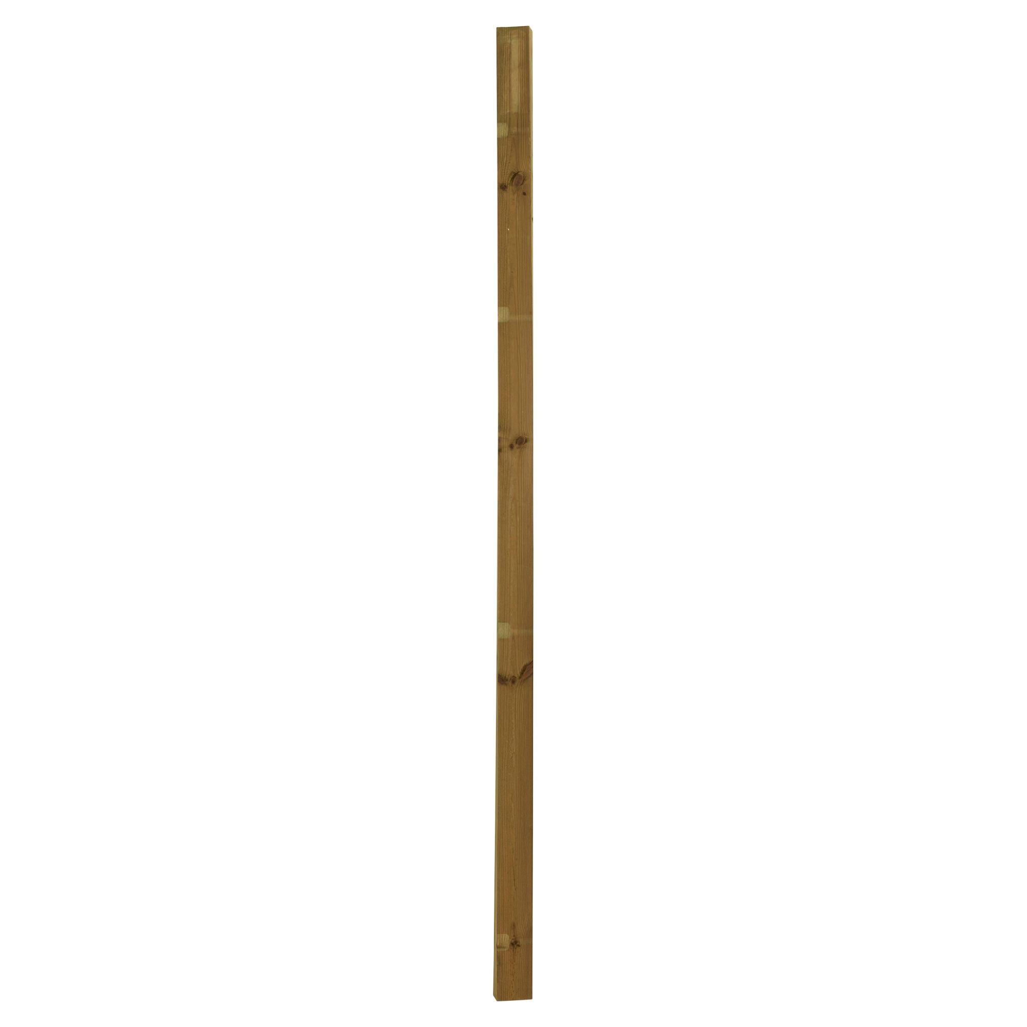 GoodHome Neva Pine U-Shaped Fence post (H)2.4m (W)90 mm | Departments ...