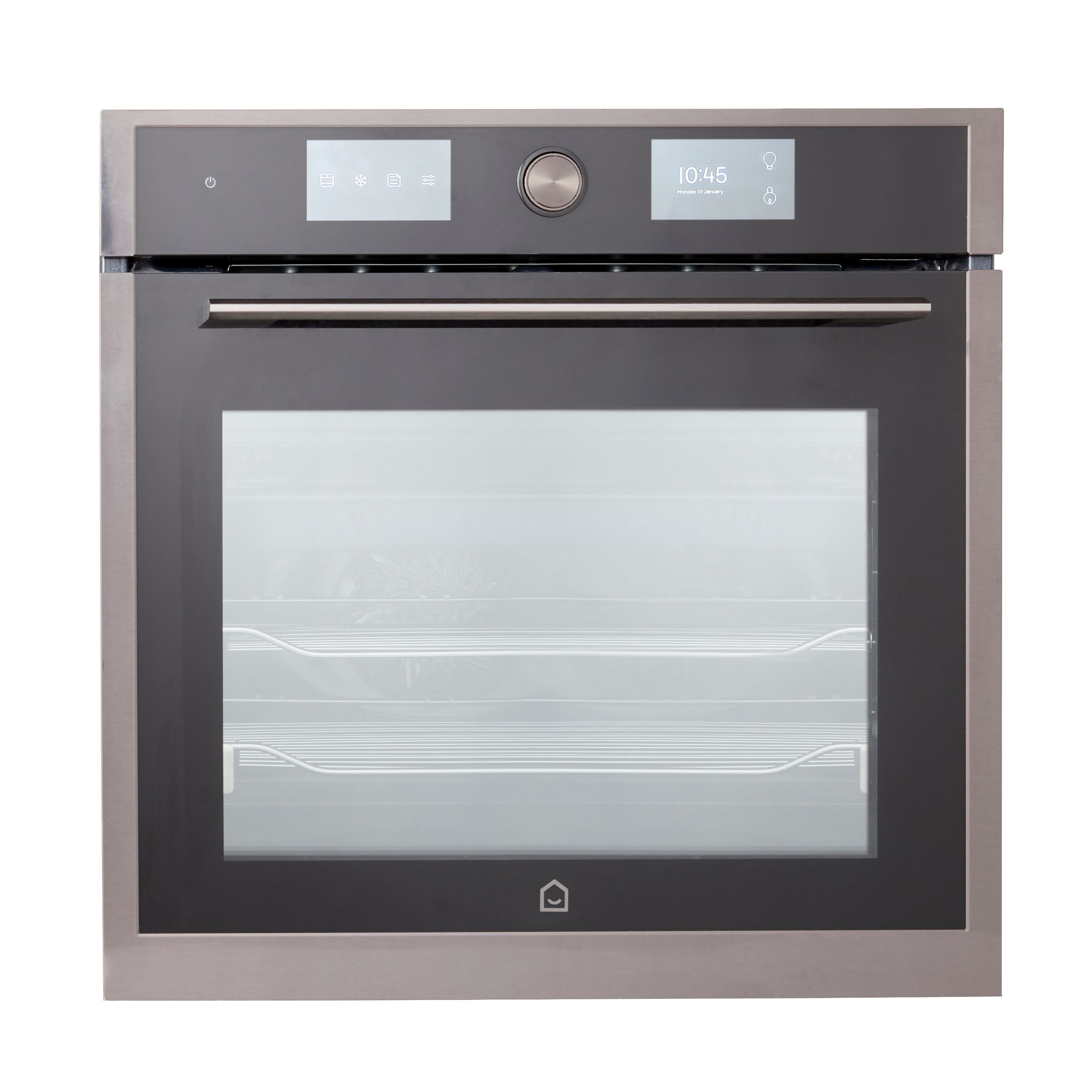 GoodHome Bamia GHMF71 Black Builtin Electric Single Multifunction Oven