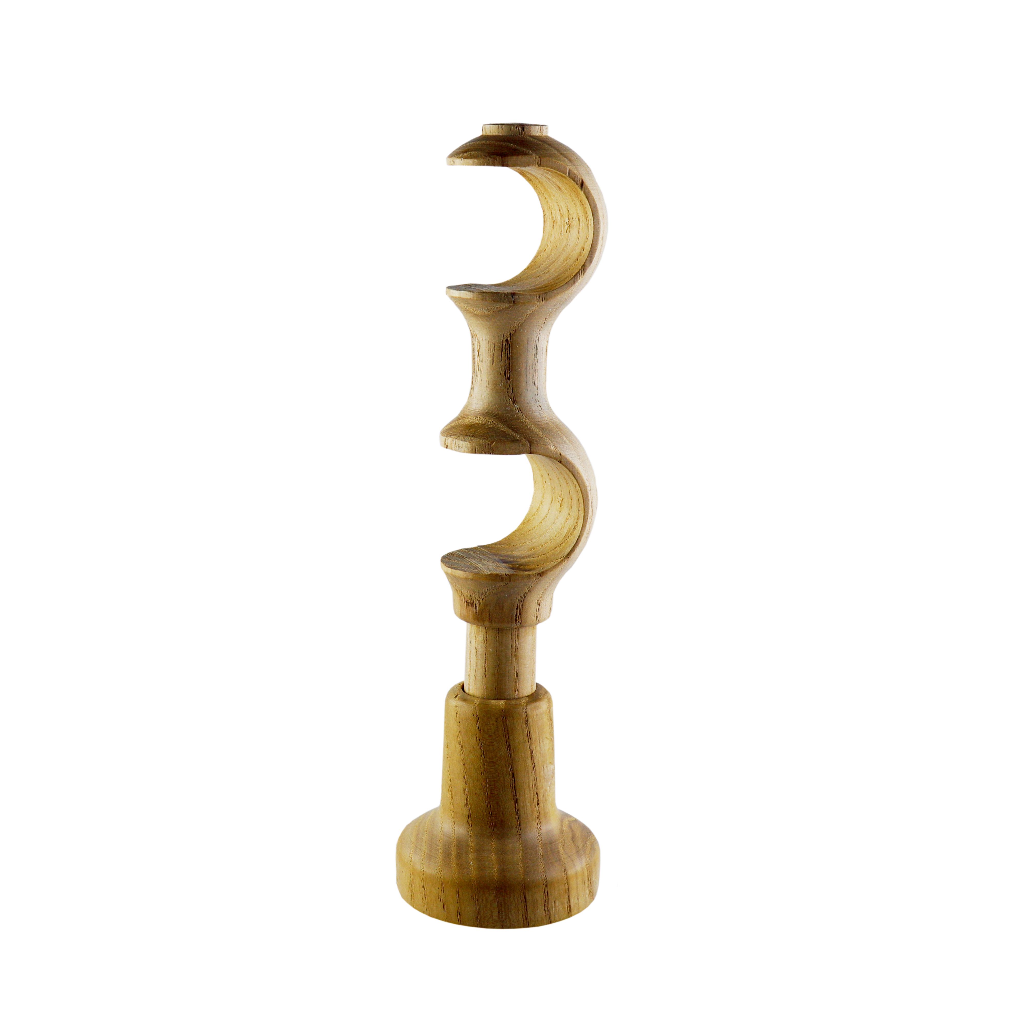 GoodHome Symi Wood Long double Curtain pole bracket (Dia ...