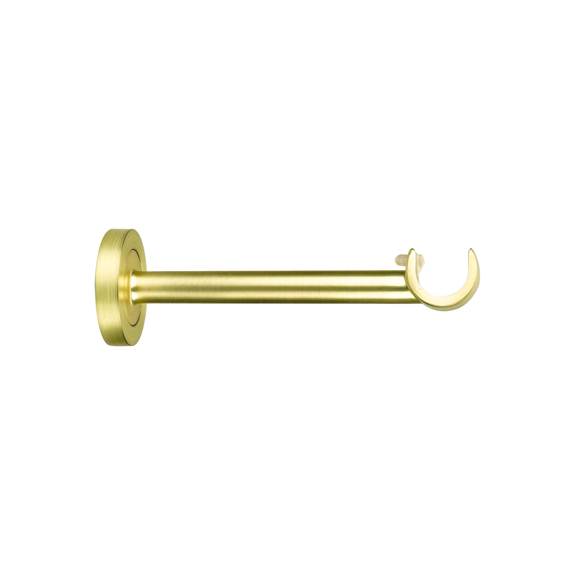 Goodhome Elasa Brushed Brass Effect Metal Medium Curtain Pole