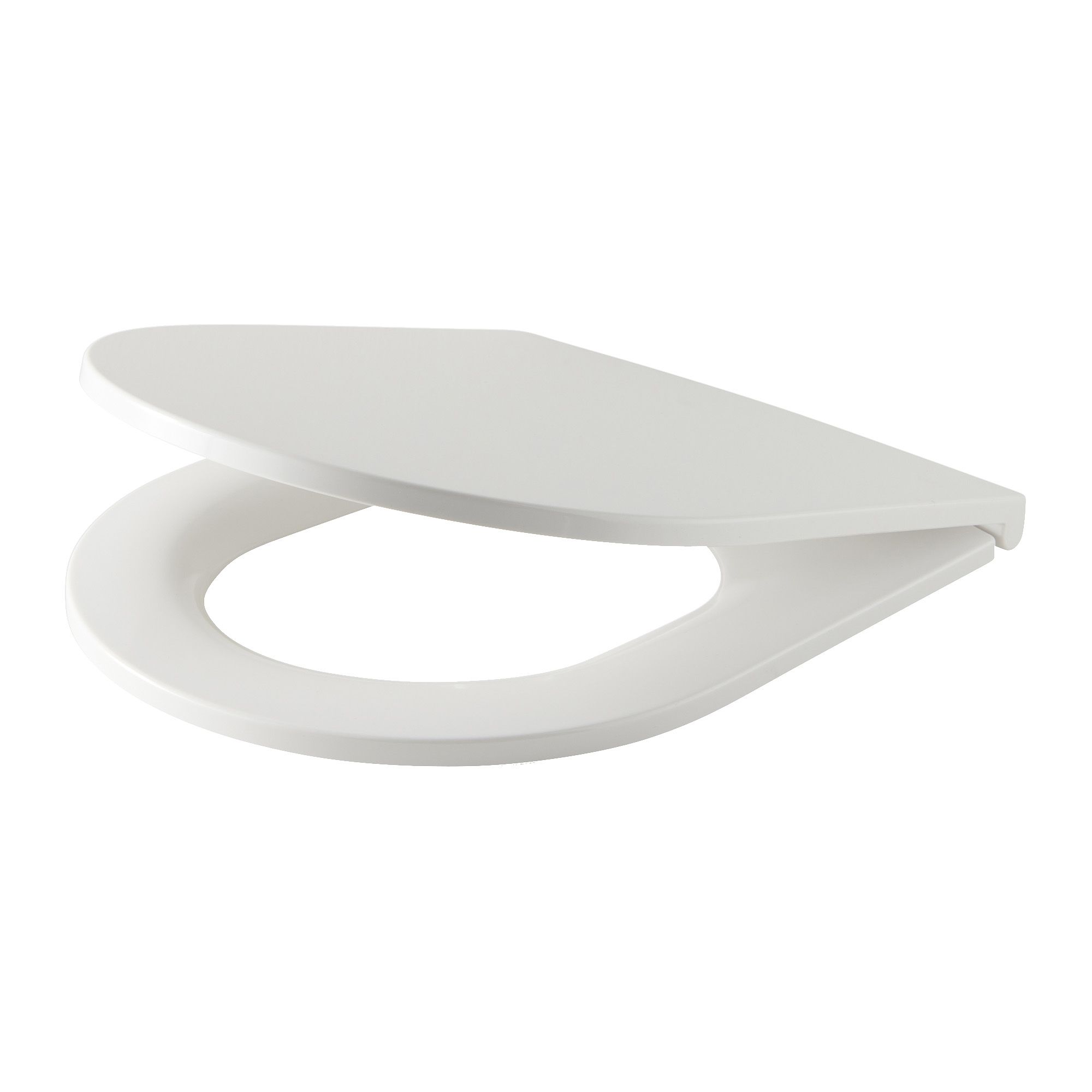 GoodHome Cavally White Soft close Toilet seat | Departments | DIY at B&Q