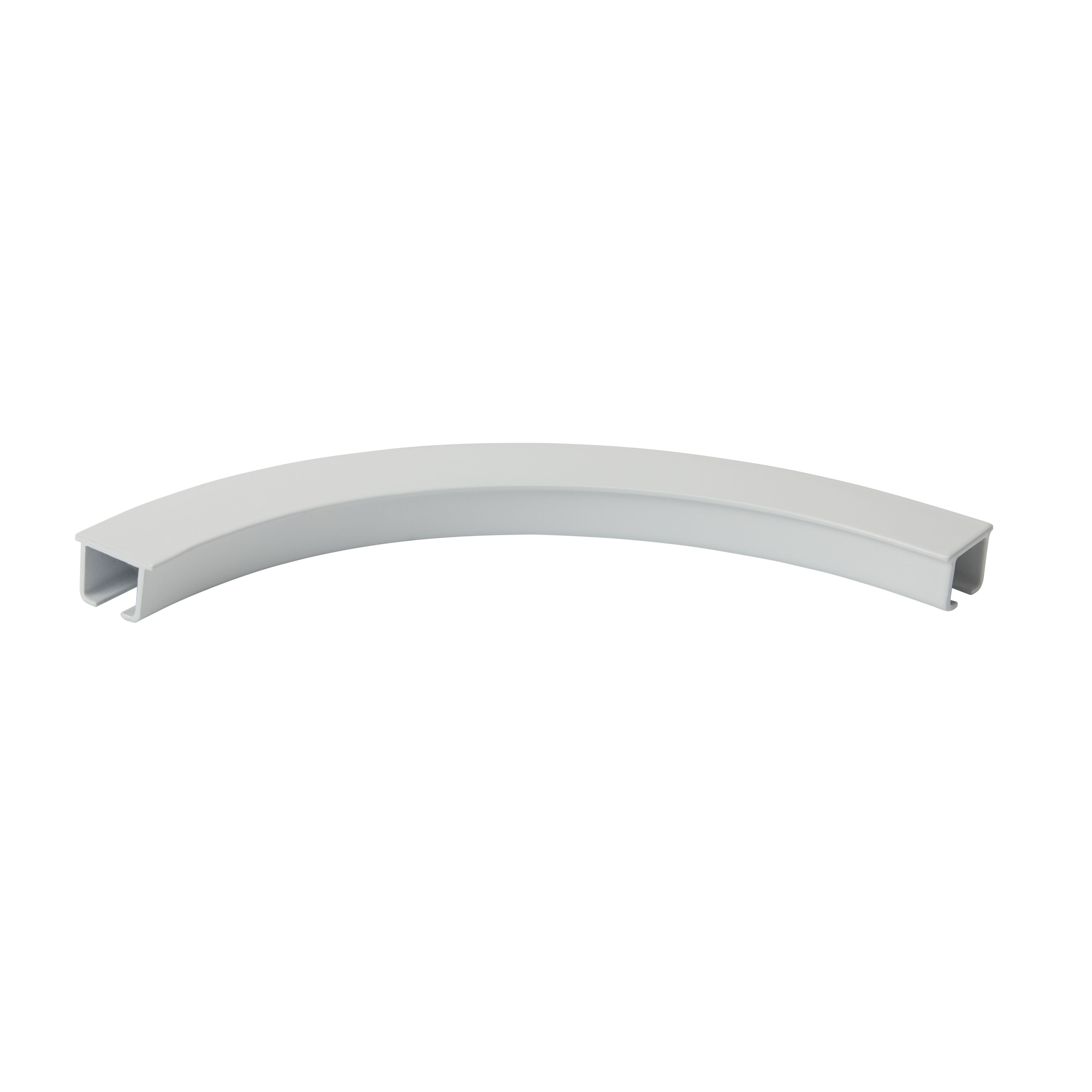 GoodHome Thira Matt White Metal Single angle Curtain pole bracket ...