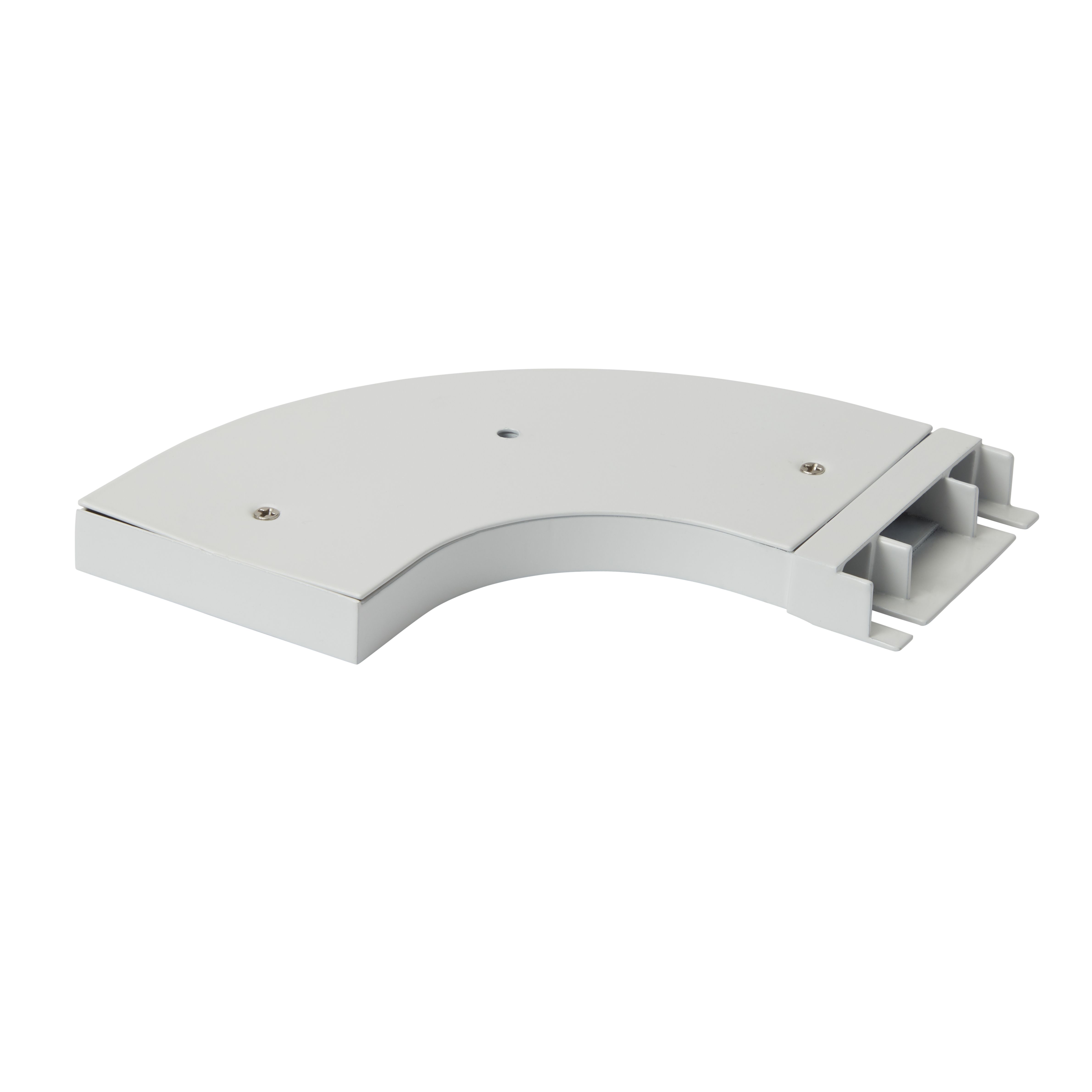 Goodhome Thira Matt White Metal Double Angle Curtain Pole Bracket