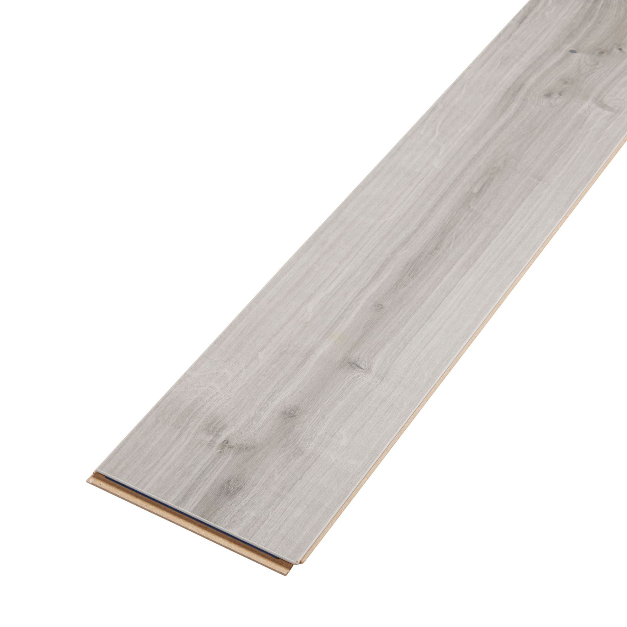 GoodHome Gladstone Grey Oak effect Laminate flooring, Sample ...