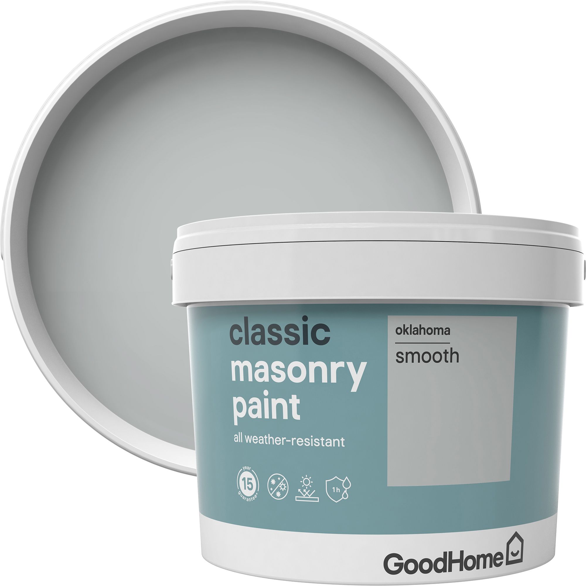 GoodHome Classic Oklahoma Smooth Matt Masonry paint, 10L Departments