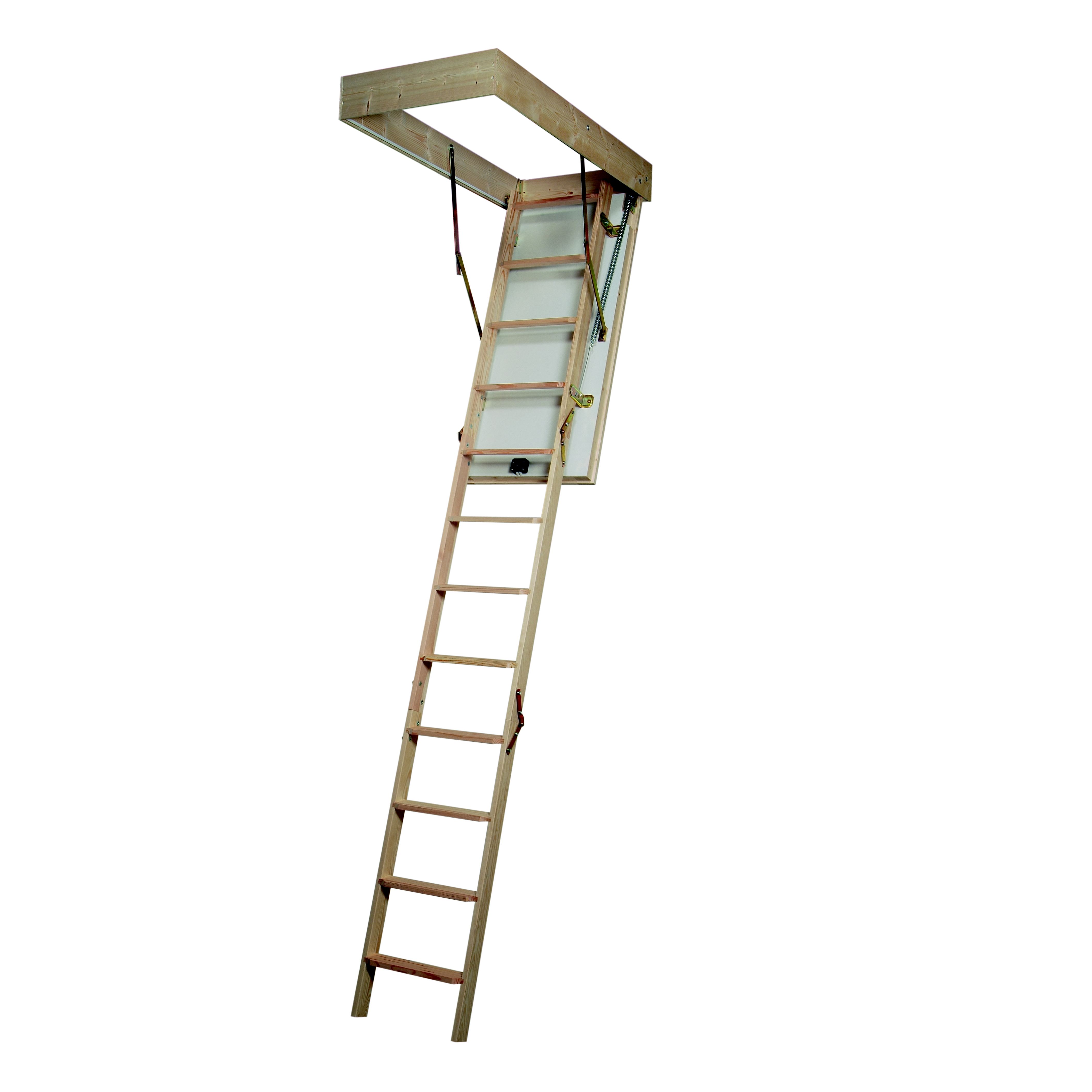 Mac Allister 3 Section 12 Tread Folding Loft ladder Departments DIY