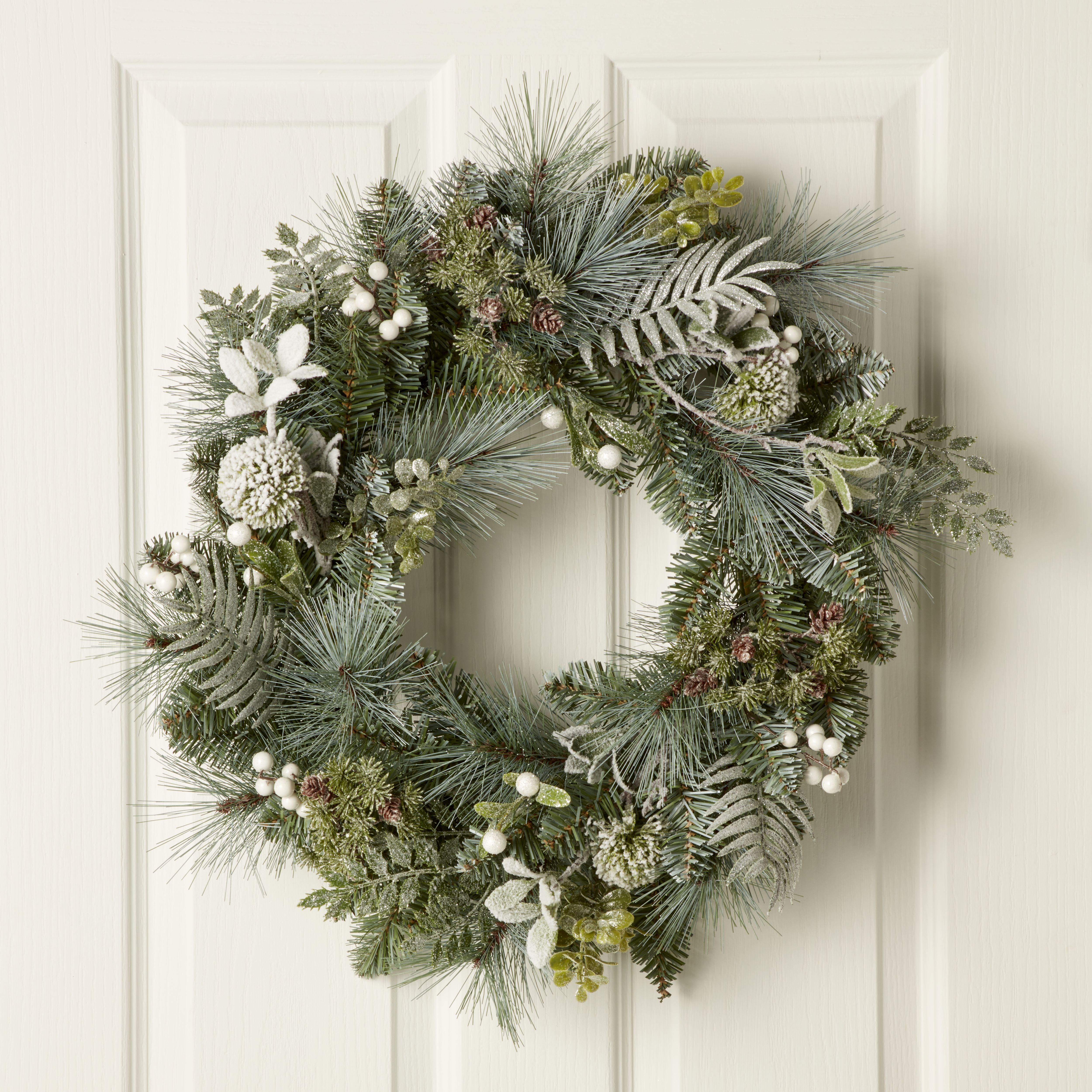 60cm Foliage Wreath Departments DIY at B&Q