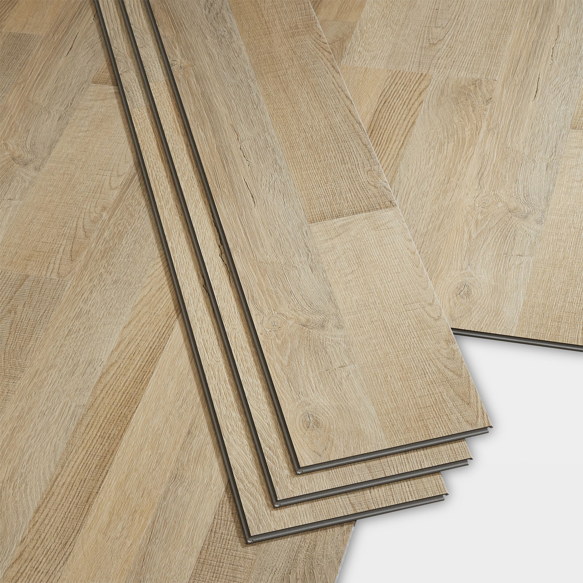 GoodHome Jazy Light Natural Wood Effect Luxury Vinyl Click Flooring, 2 ...