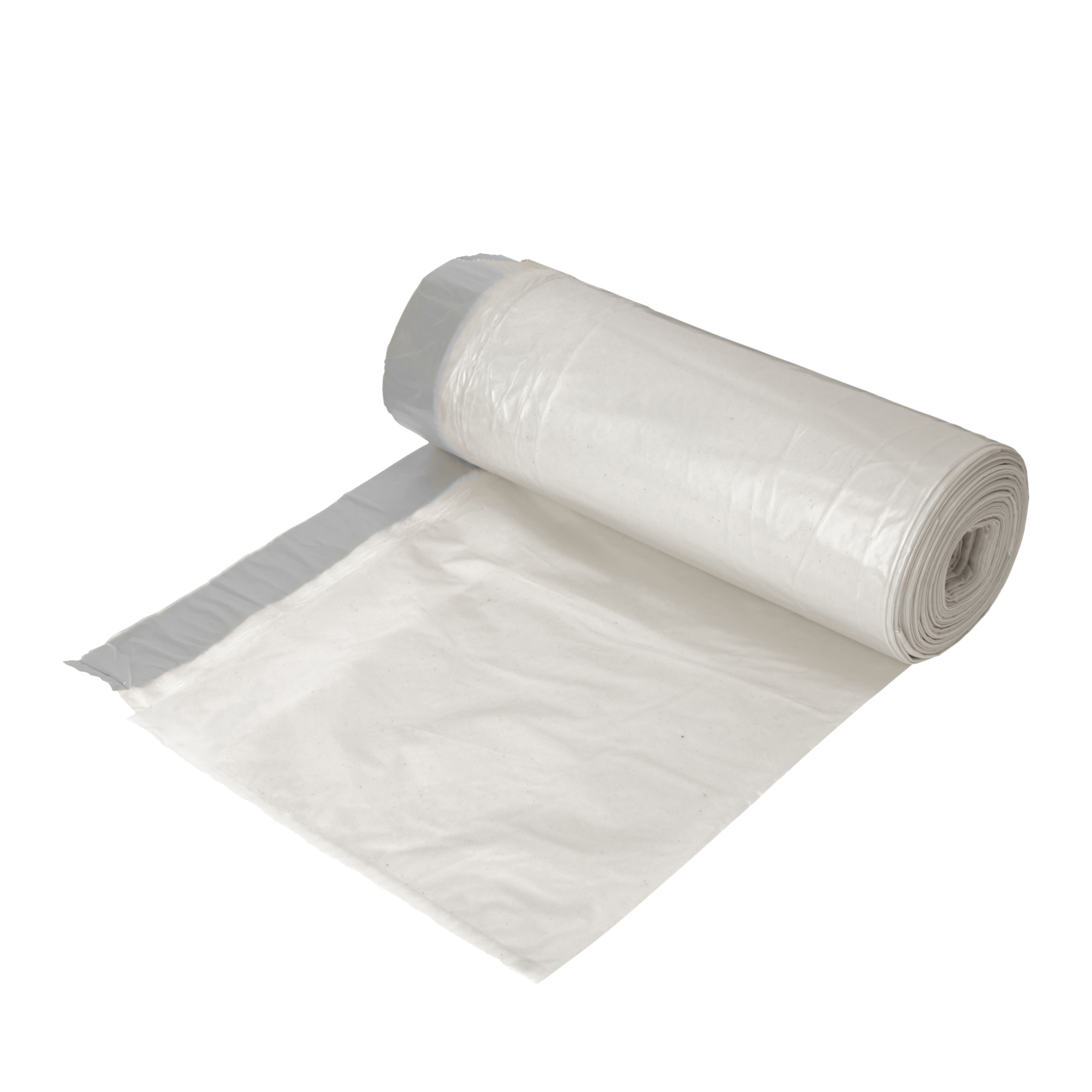 Clear Recycled high density polyethylene Bin bag 70L, Pack of 20 ...