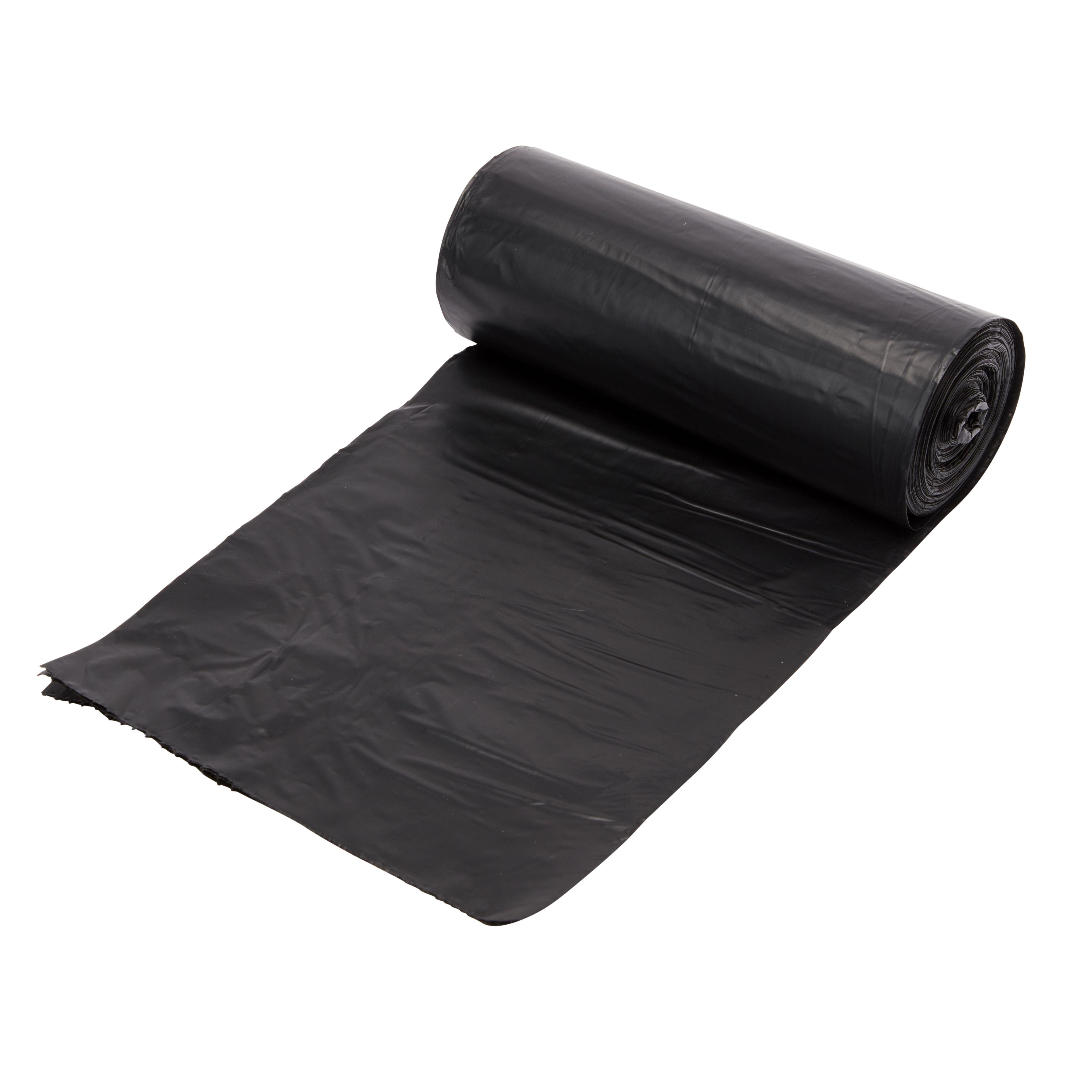 Black Recycled high density polyethylene Bin bag 90L, Pack of 20