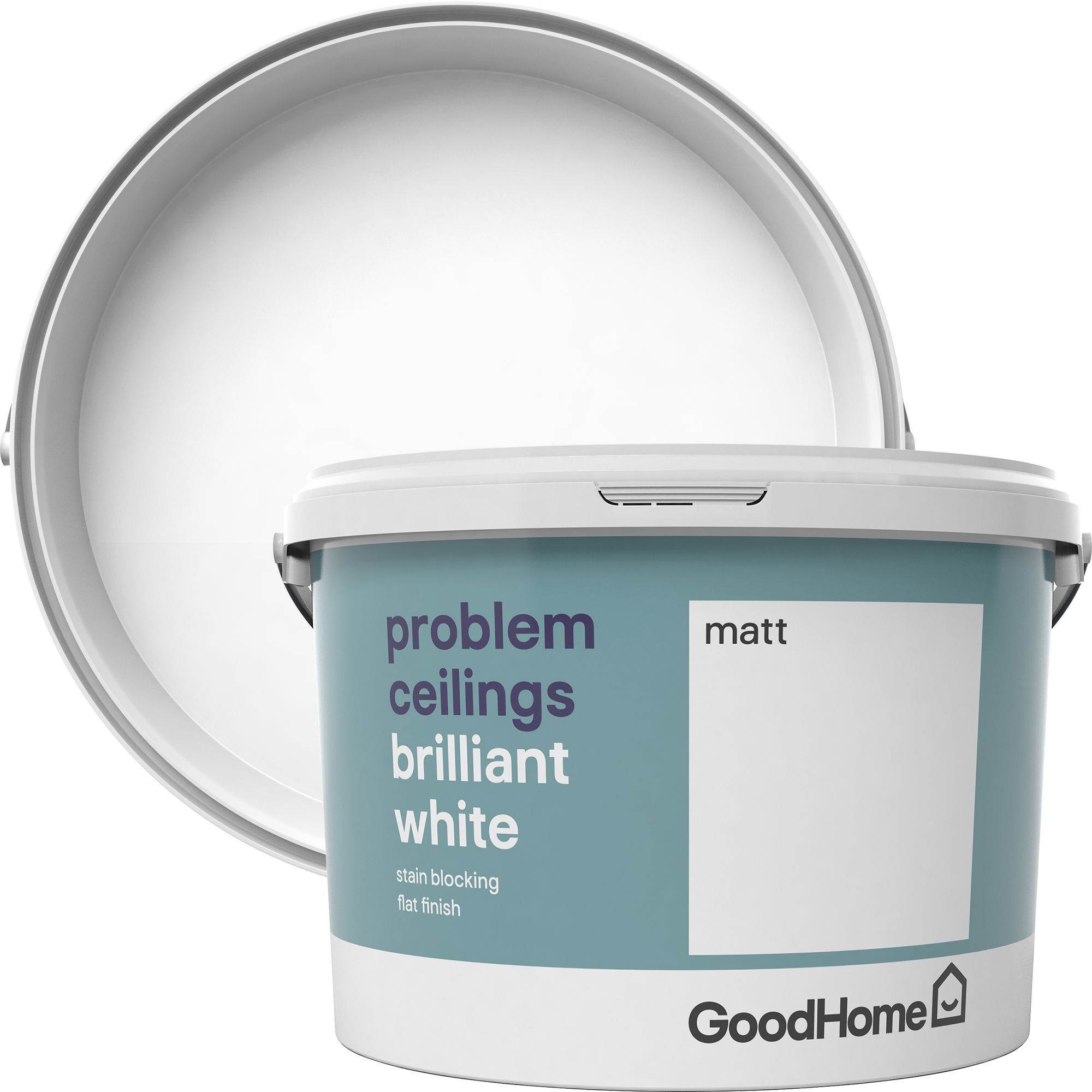 Goodhome Problem Ceilings Brilliant White Matt Emulsion Paint 2 5l