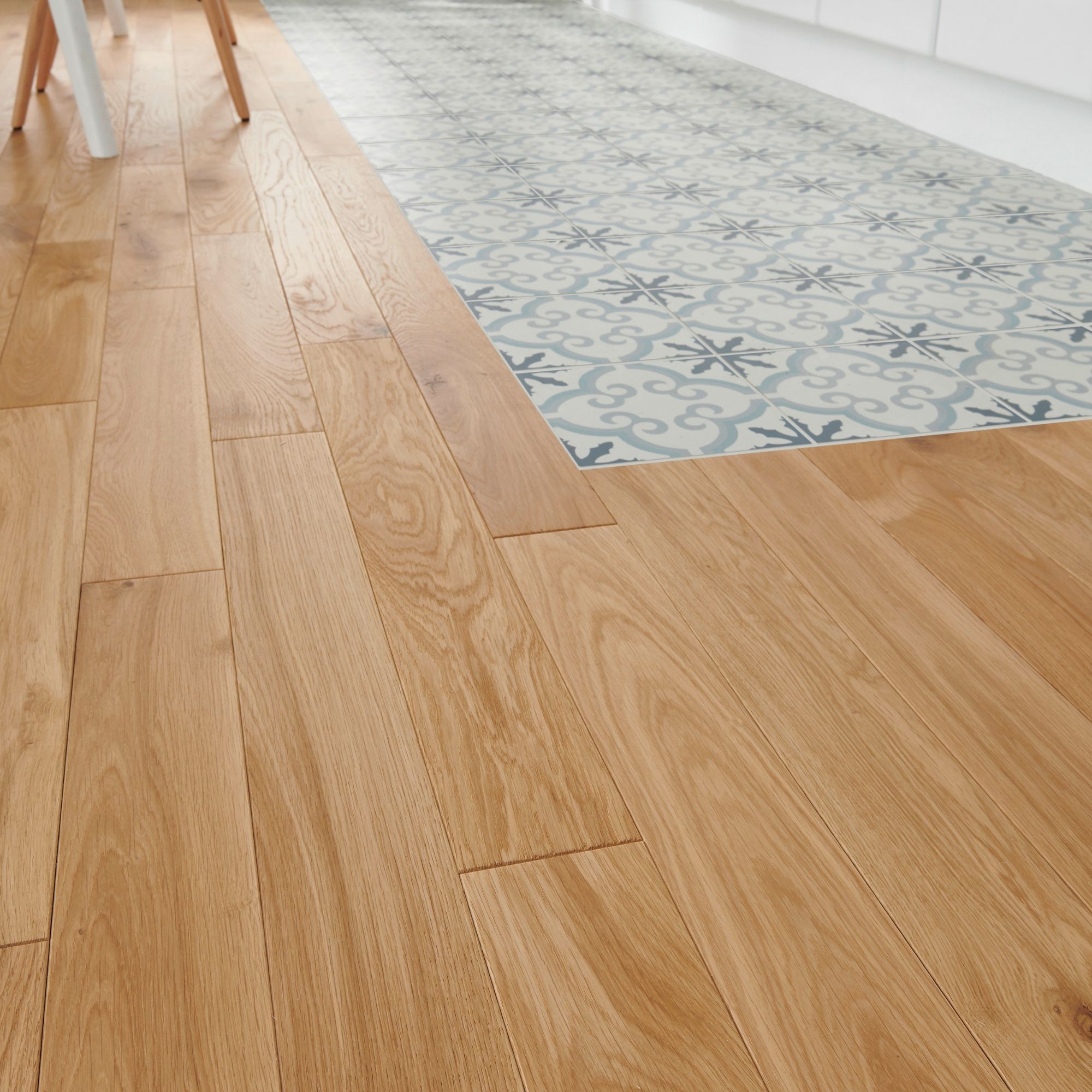 Goodhome Visby Natural Oak Solid Wood Flooring 1 29m Pack