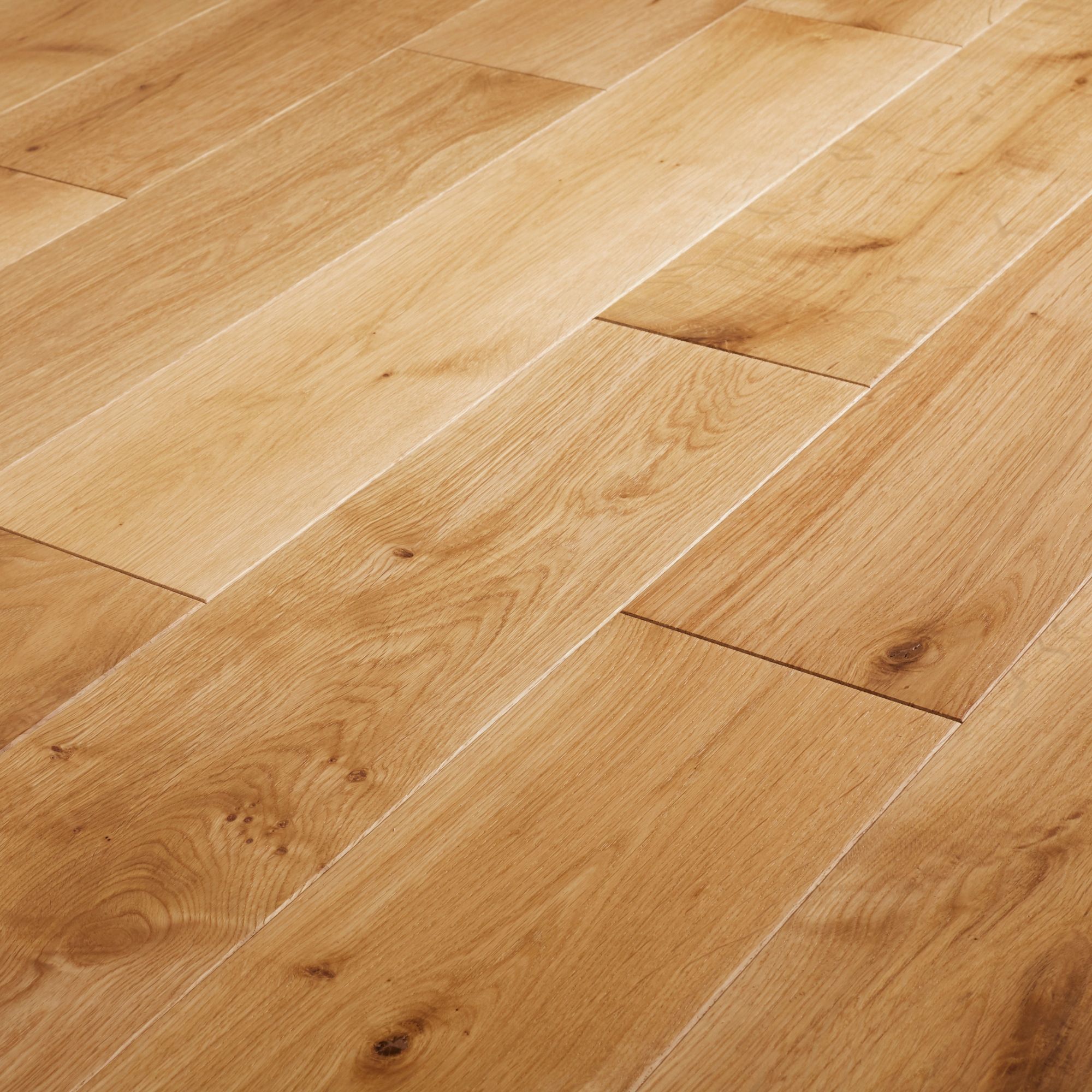 Goodhome Visby Natural Oak Solid Wood Flooring 1 15m Pack