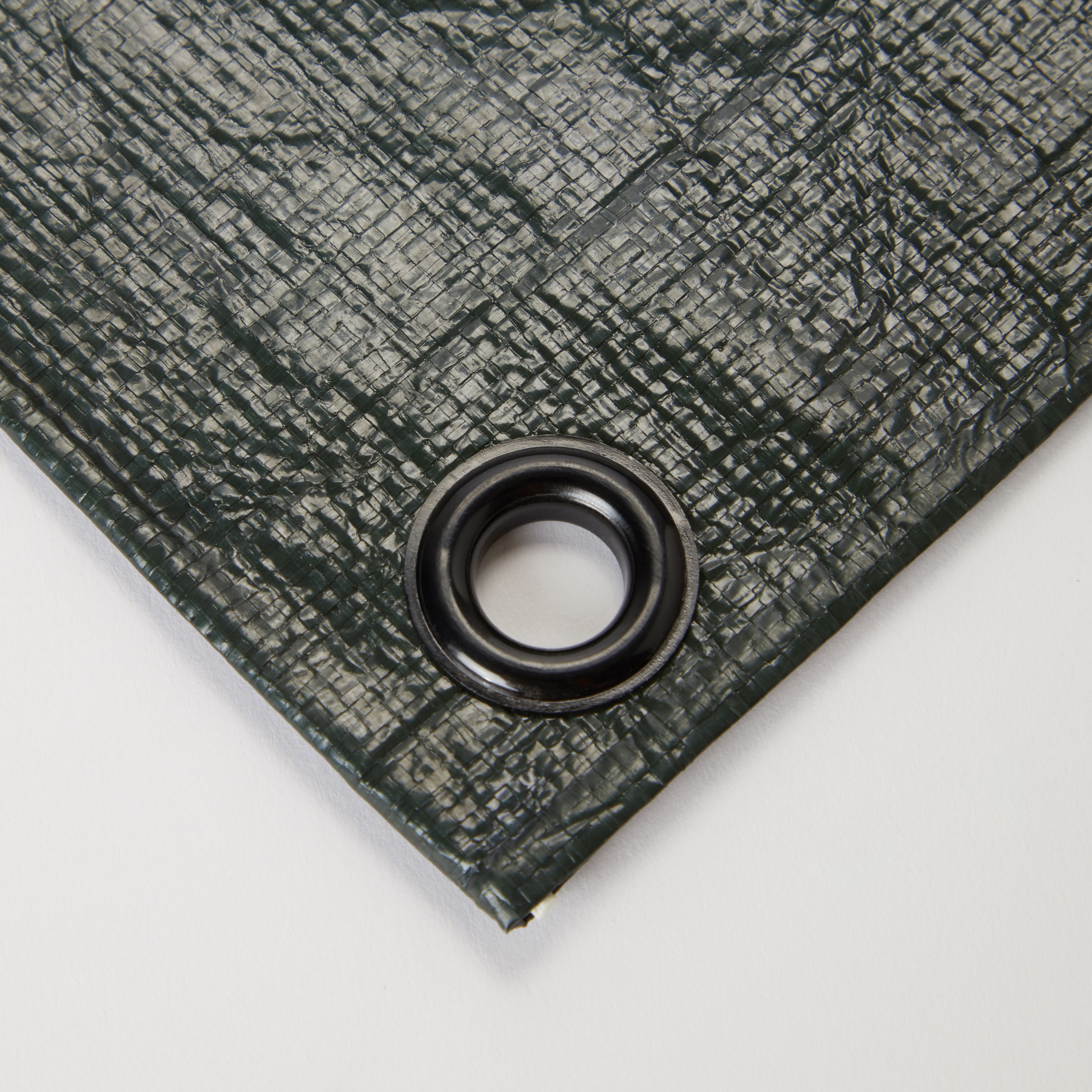 Brown & green Tarpaulin, (L)8m (W)5m Departments DIY at B&Q