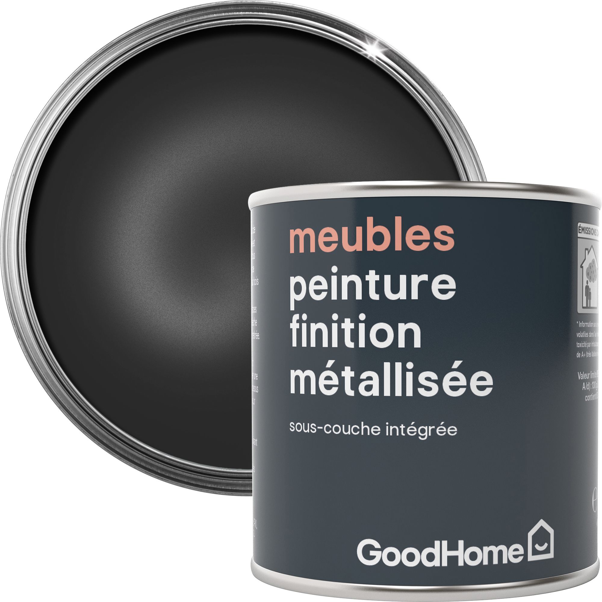 GoodHome Pasadena Metallic effect Furniture paint, 0.13L Departments